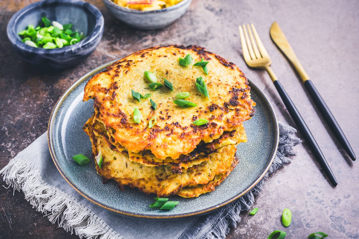 Rezept für Kartoffelpuffer aus der Heißluftfritteuse So weich, so knusprig!