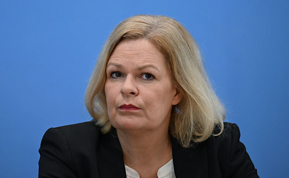 ARCHIV - Bundesinnenministerin Nancy Faeser in Berlin.  