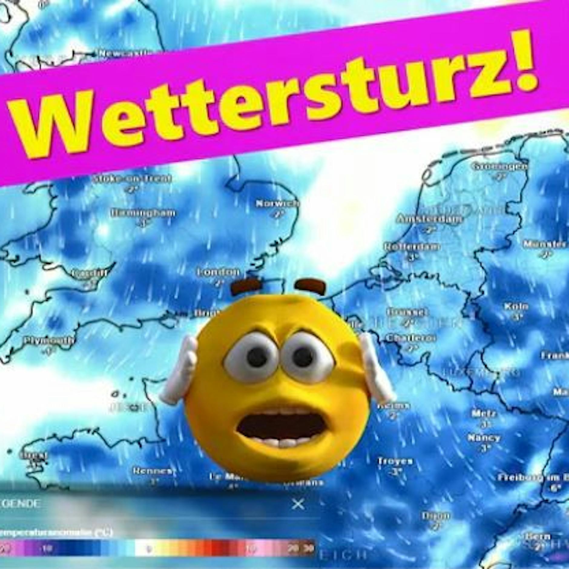 Achtung, Wetterabsturz! Nach Sommertag bis zu 15 °C kälter! Frost möglich!