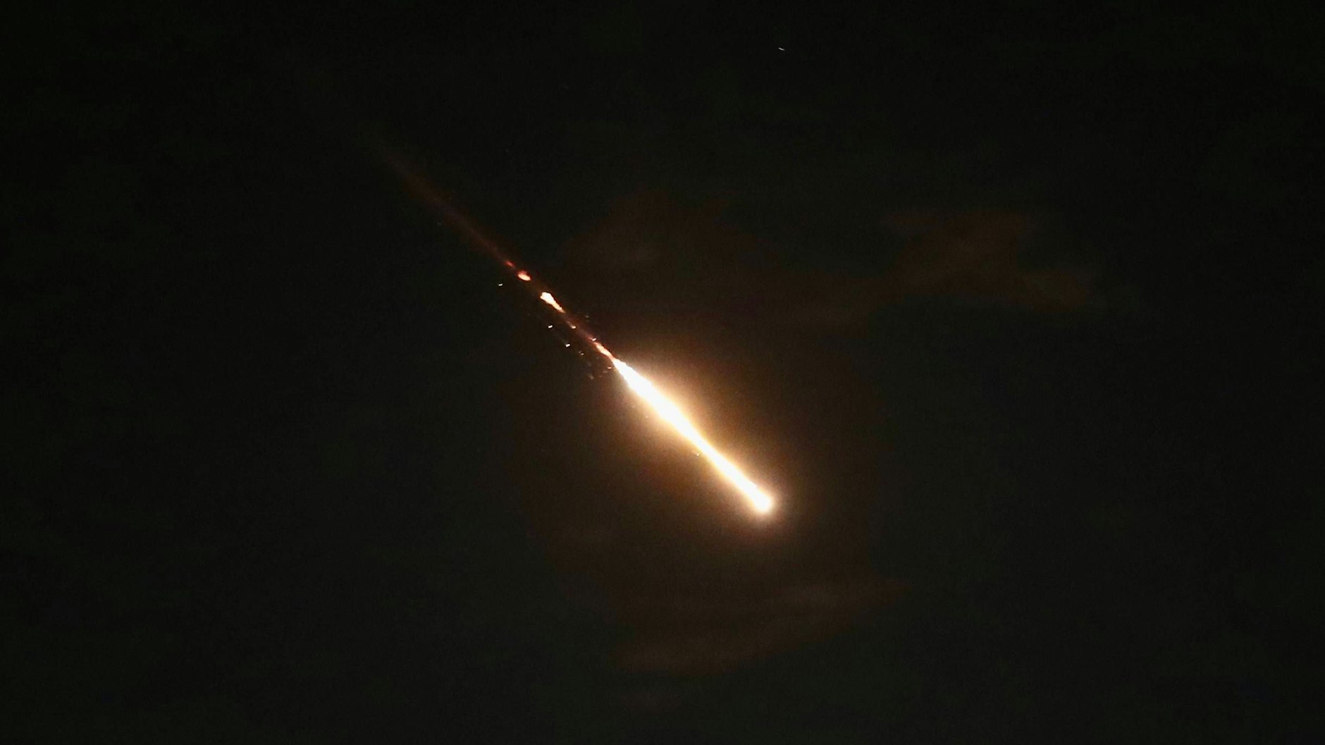 Das israelische Raketen-Abwehrsystem "Iron Dome" fing die meisten der iranischen Drohnen ab. 