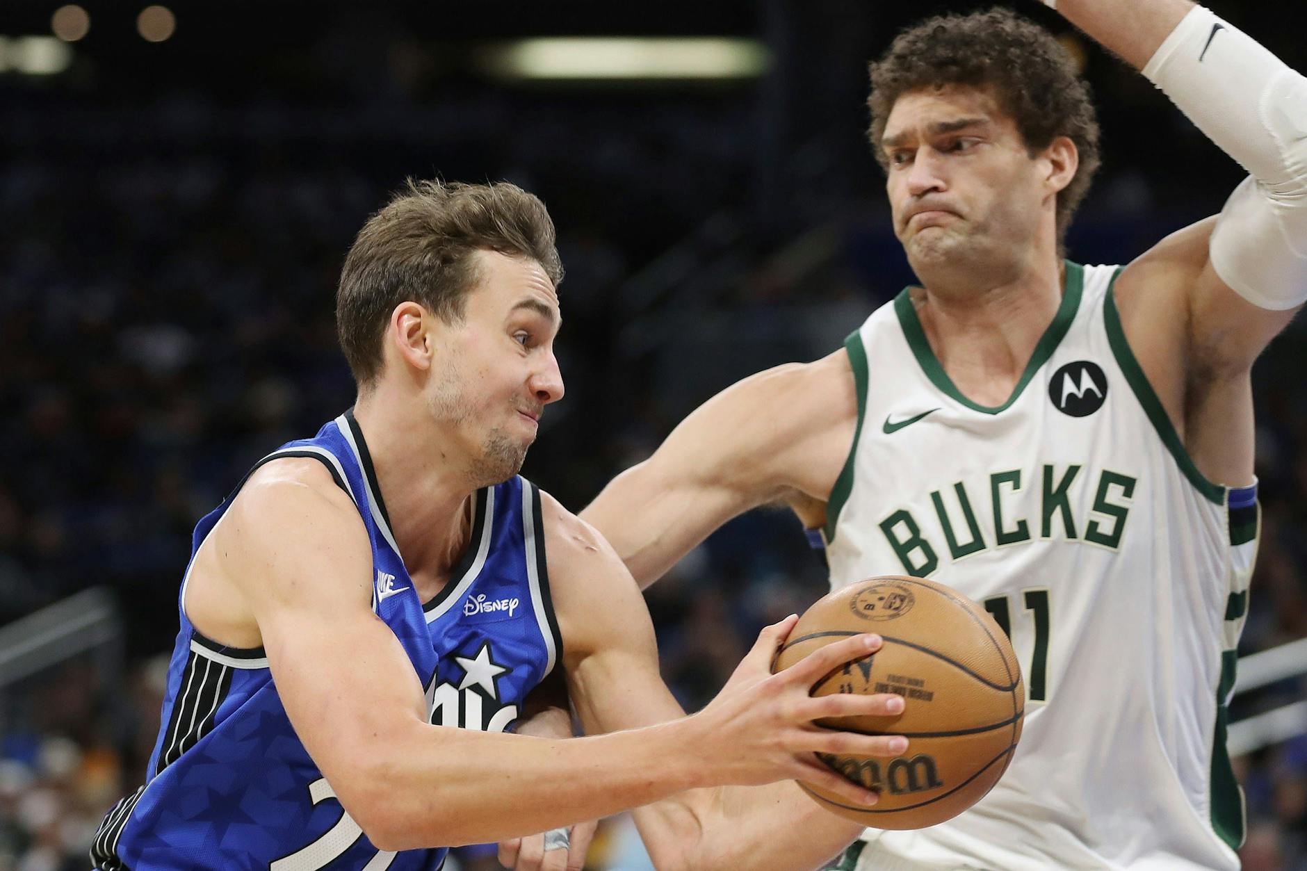 Franz Wagner (l.) hat großen Anteil daran, dass die Orlando Magic die Play-offs erreicht haben.
