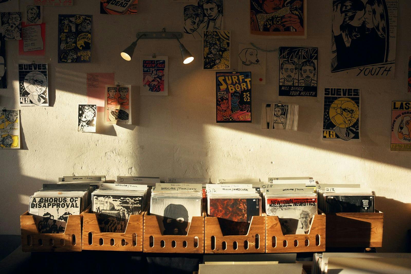 Bis Aufs Messer Records in der Marchlewski Straße 107. Für viele Plattenläden geht es ums pure Überleben.