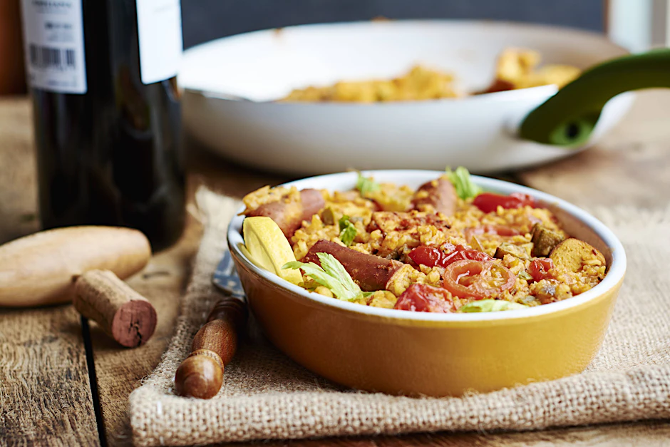 Das Rezept für Reispfanne mit Cabanossi schmeckt der ganzen Familie.