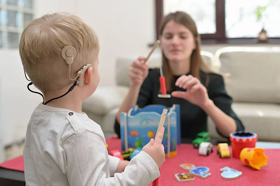 Ein Viertel aller Patienten des Vivantes-Hörzentrums in Berlin-Friedrichshain sind Kinder.
