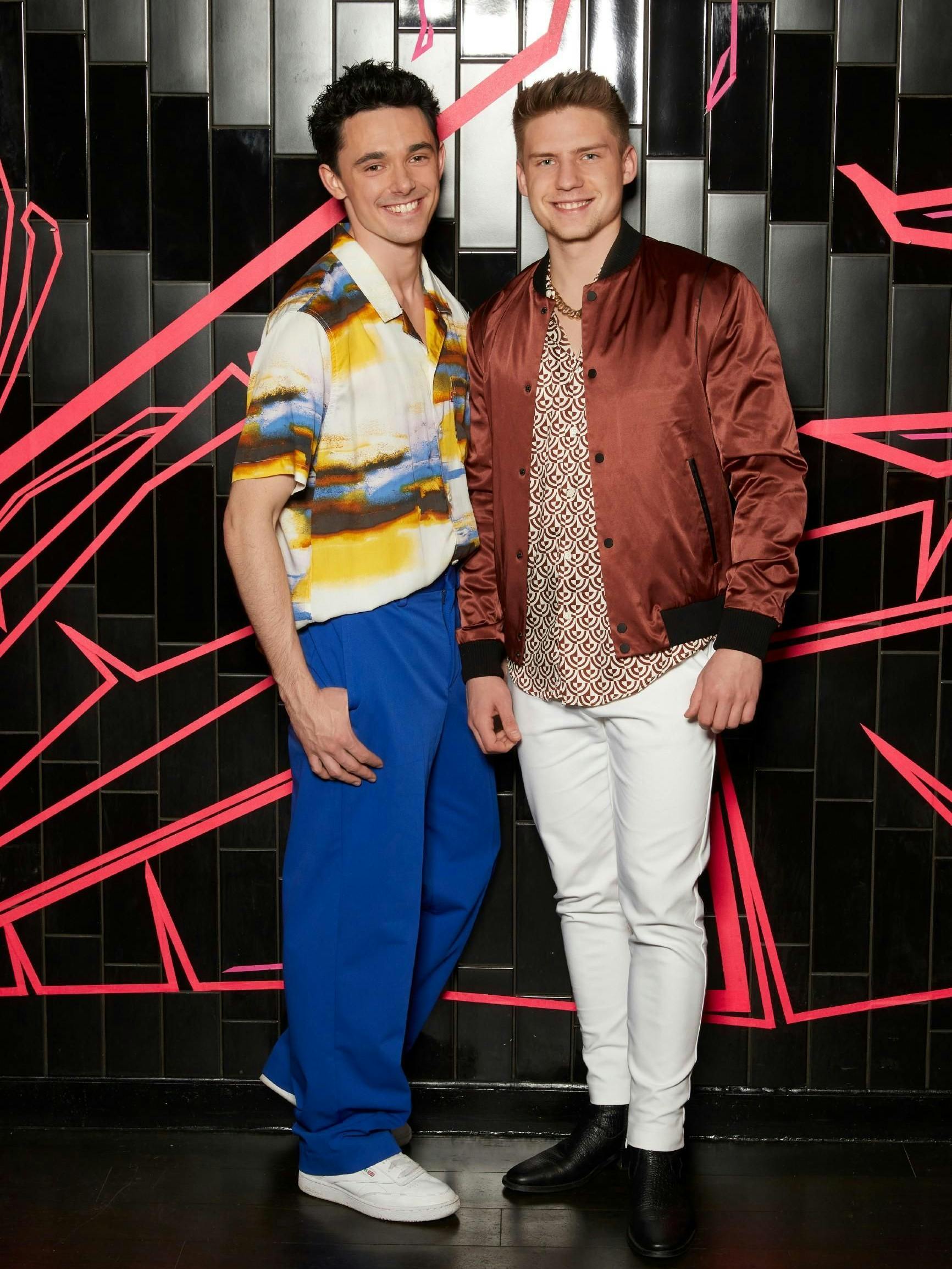 Bei GZSZ spielen Marc Weinmann (l.) und Lennart Borchert (r.) ein Paar.