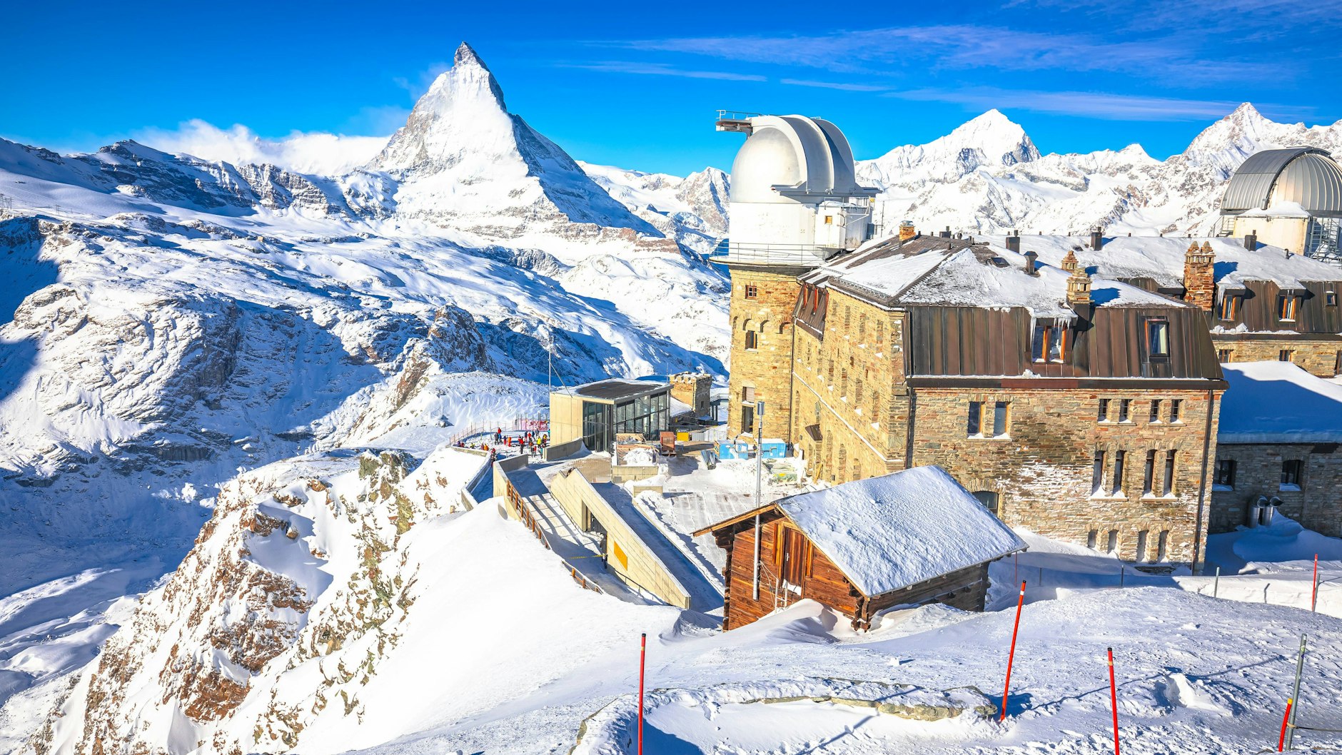 Blick auf das Matterhorn in der Region um Zermatt in der Schweiz. Hier verschwand Karl-Erivan Haub bei einer Skiwanderung 2018.