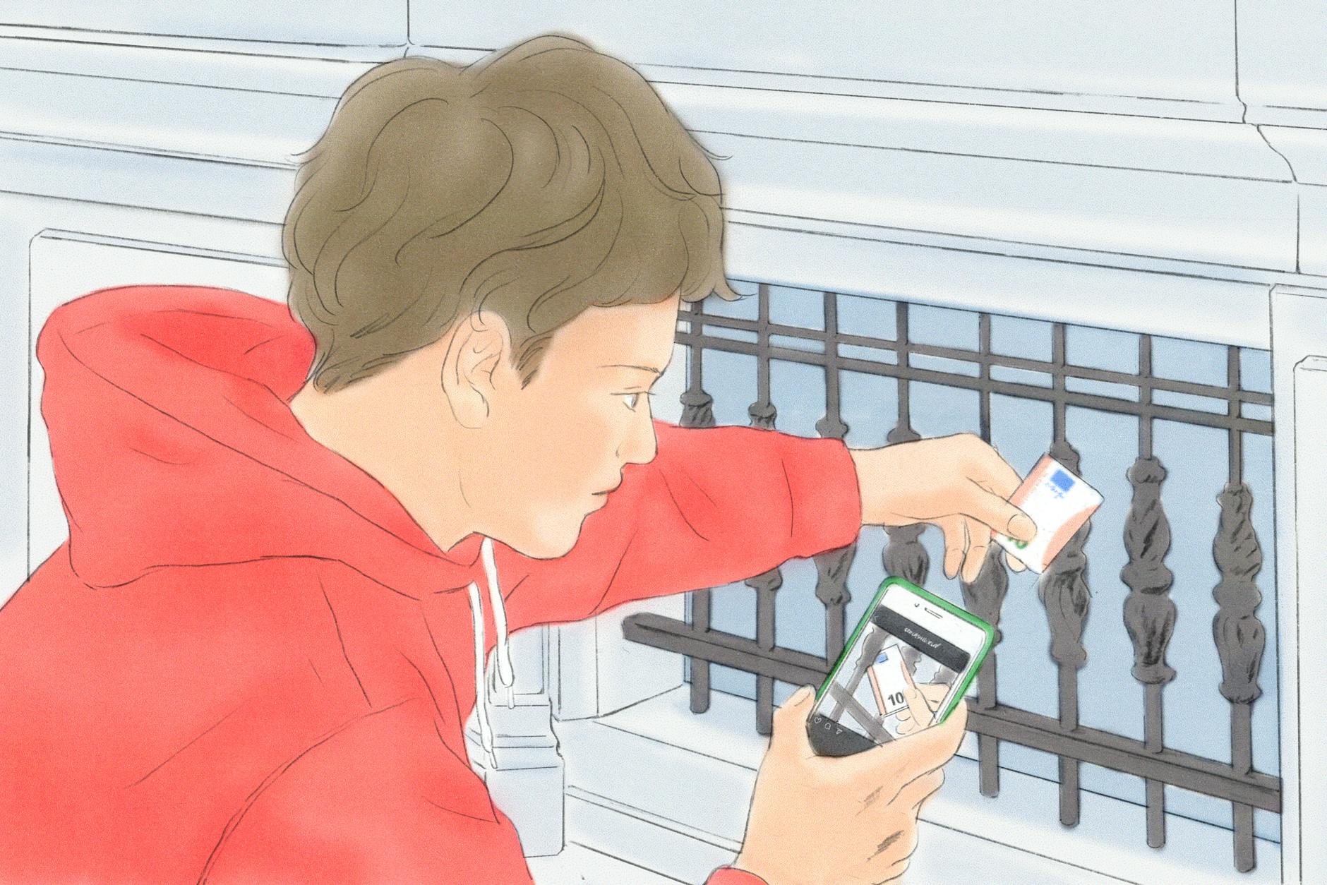 Die Mitglieder von freecashberlin wollen die Euro-Scheine möglichst kreativ verstecken.