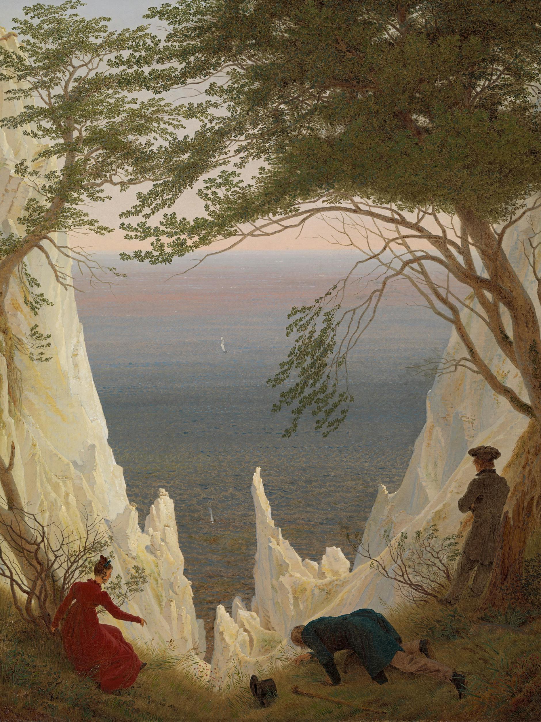 Caspar David Friedrich, „Kreidefelsen auf Rügen“, 1818/1819, Kunst Museum Winterthur, Stiftung Oskar Reinhart, Foto: SIK-ISEA, Zürich (Philipp Hitz)