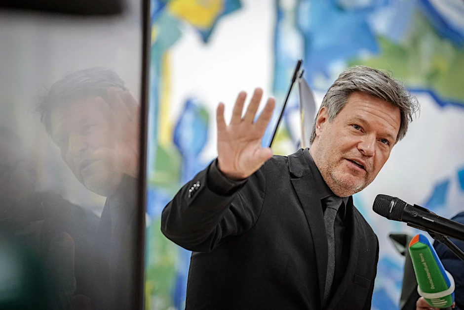 Vizekanzler Robert Habeck besucht zurzeit die Ukraine.  