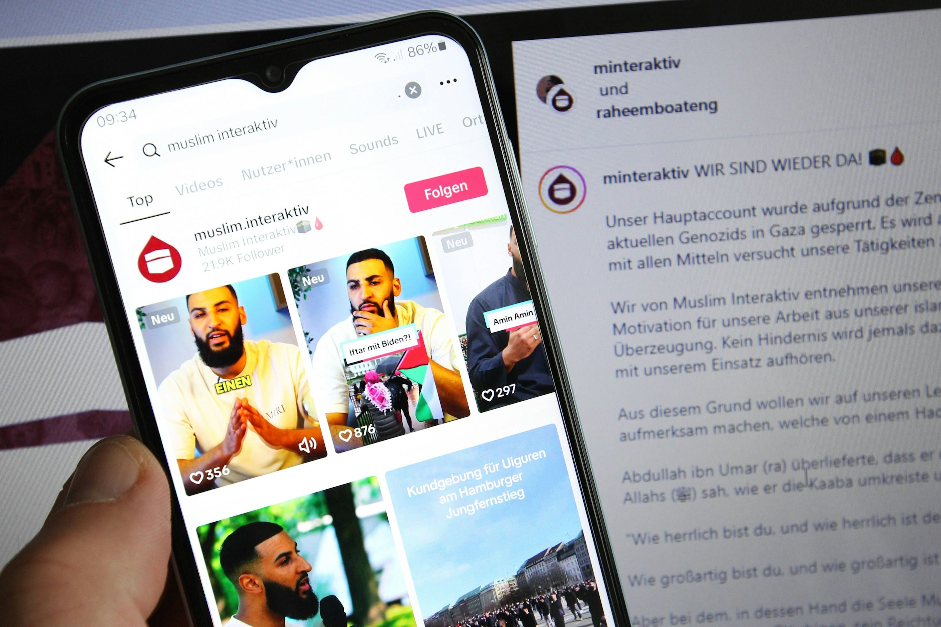 Kanäle wie „Muslim Interaktiv“ radikalisieren auf TikTok.