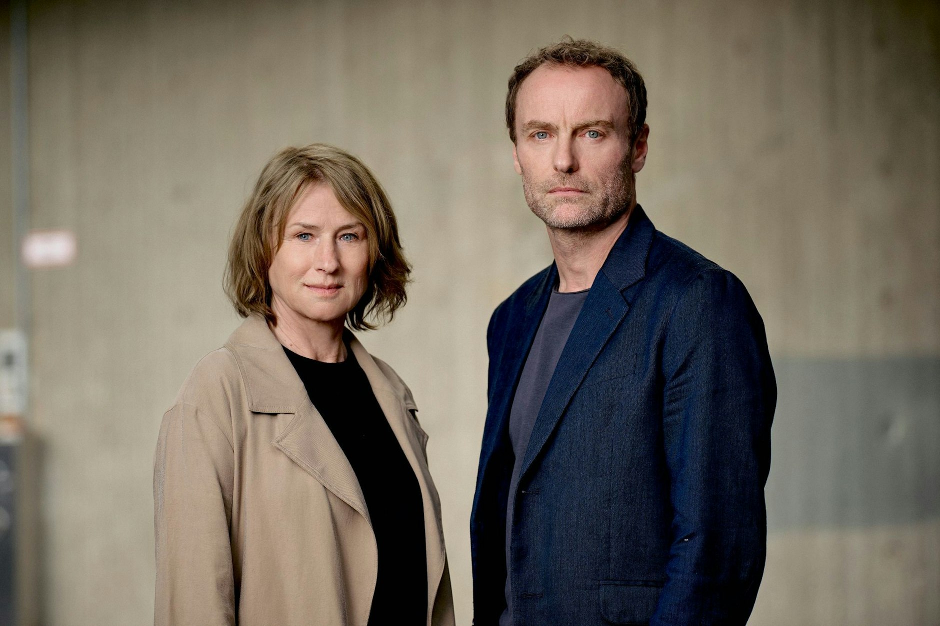 Die „Tatort“-Ermittler Susanne Bonard (Corinna Harfouch) und Karow (Mark Waschke).