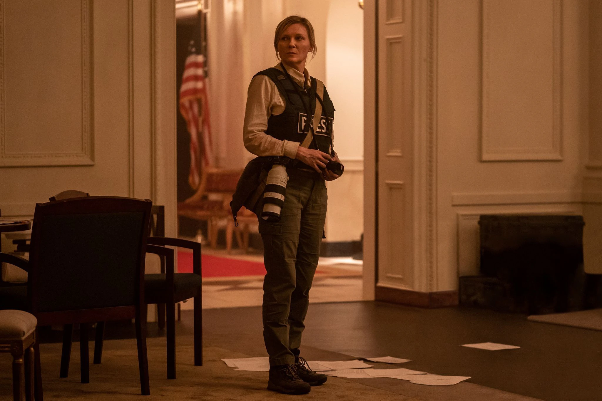 HANDOUT - Kirsten Dunst in einer Szene des Films «Civil War».  