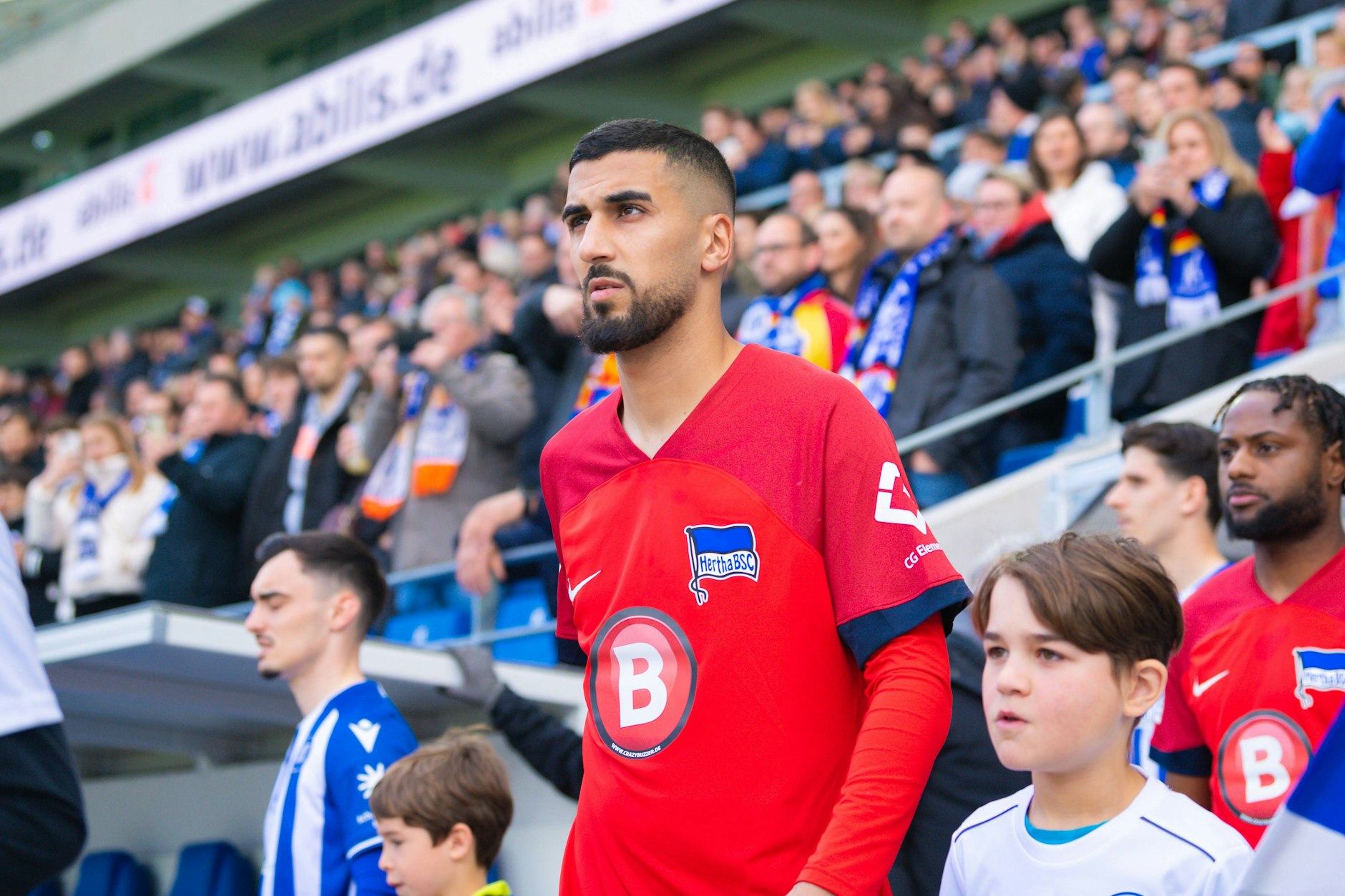 Läuft Aymen Barkok (25) am Freitagabend auch gegen Hannover 96 auf, muss Hertha BSC die Leihgabe von Mainz 05 fest verpflichten. <strong></strong>