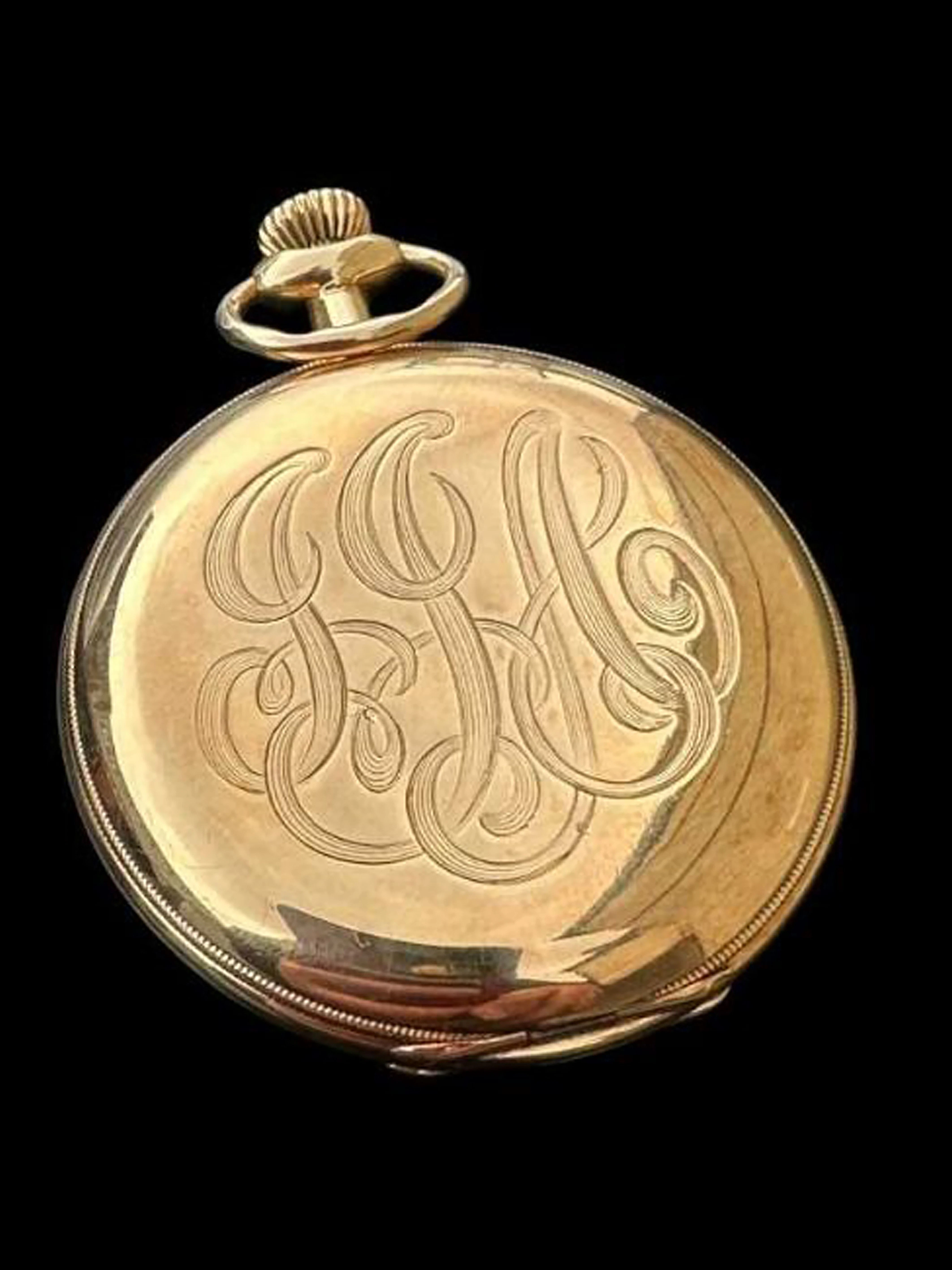 Dieses von Henry Aldridge &amp; Son zur Verfügung gestellte Foto zeigt die goldene Taschenuhr des „Titanic“-Passagiers John Jacob Astor.