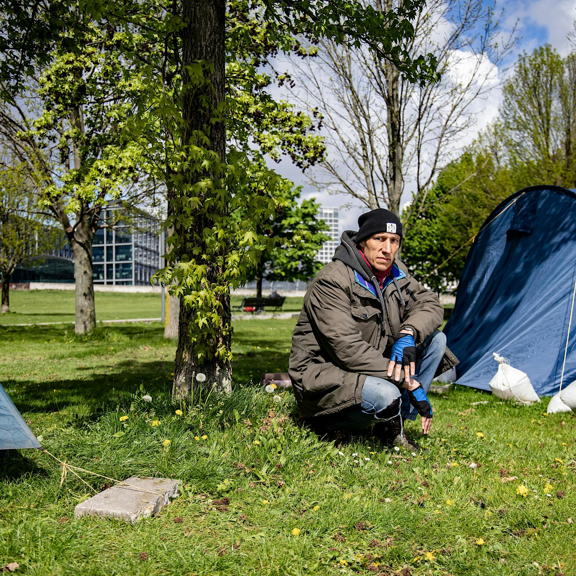 Klima-Hungerstreik in Berlin: Camp vom Kanzleramt in den Invalidenpark umgezogen