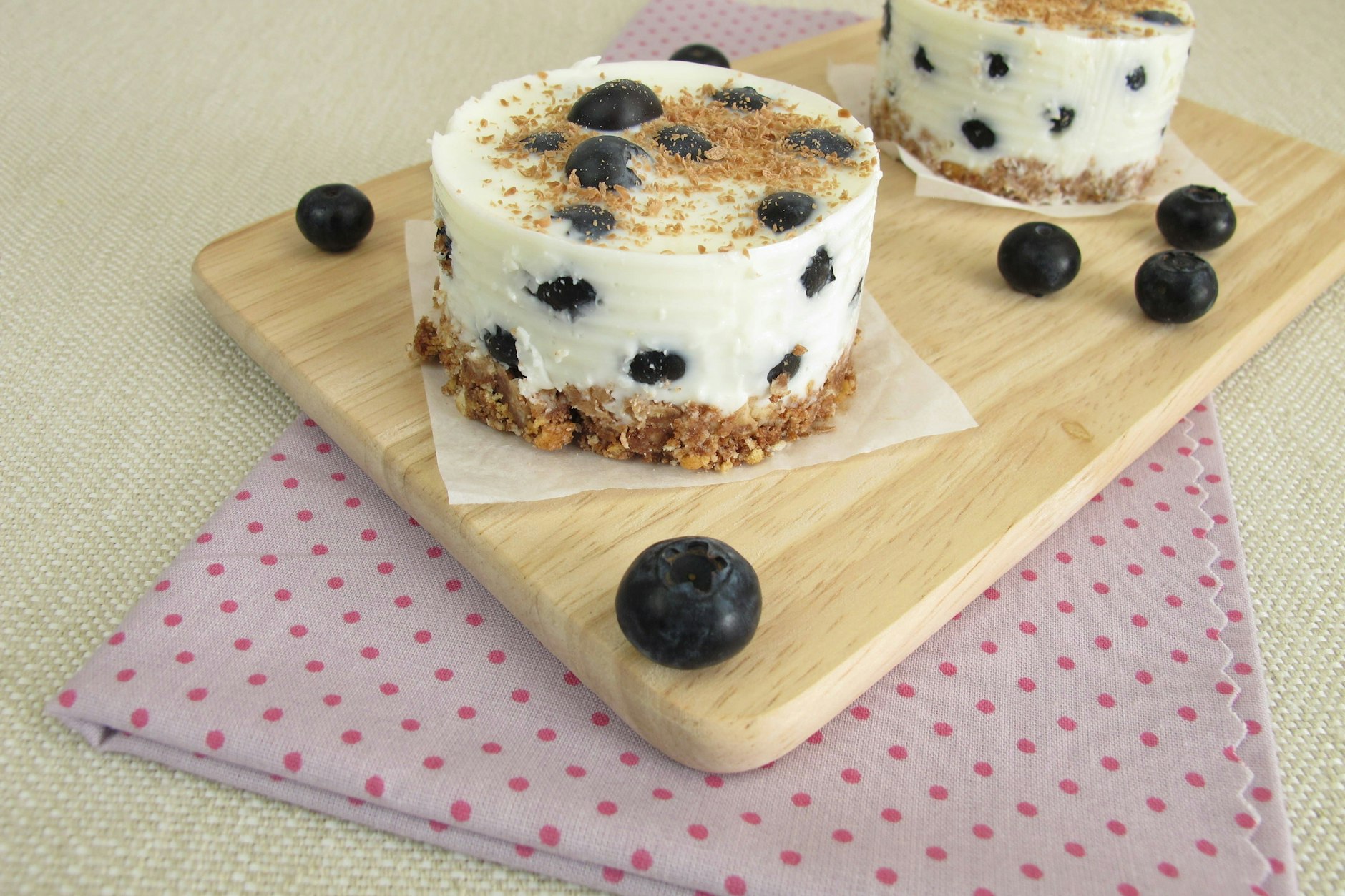 Die No Bake Blaubeer-Joghurt-Torte ist perfekt für die Sommerzeit.
