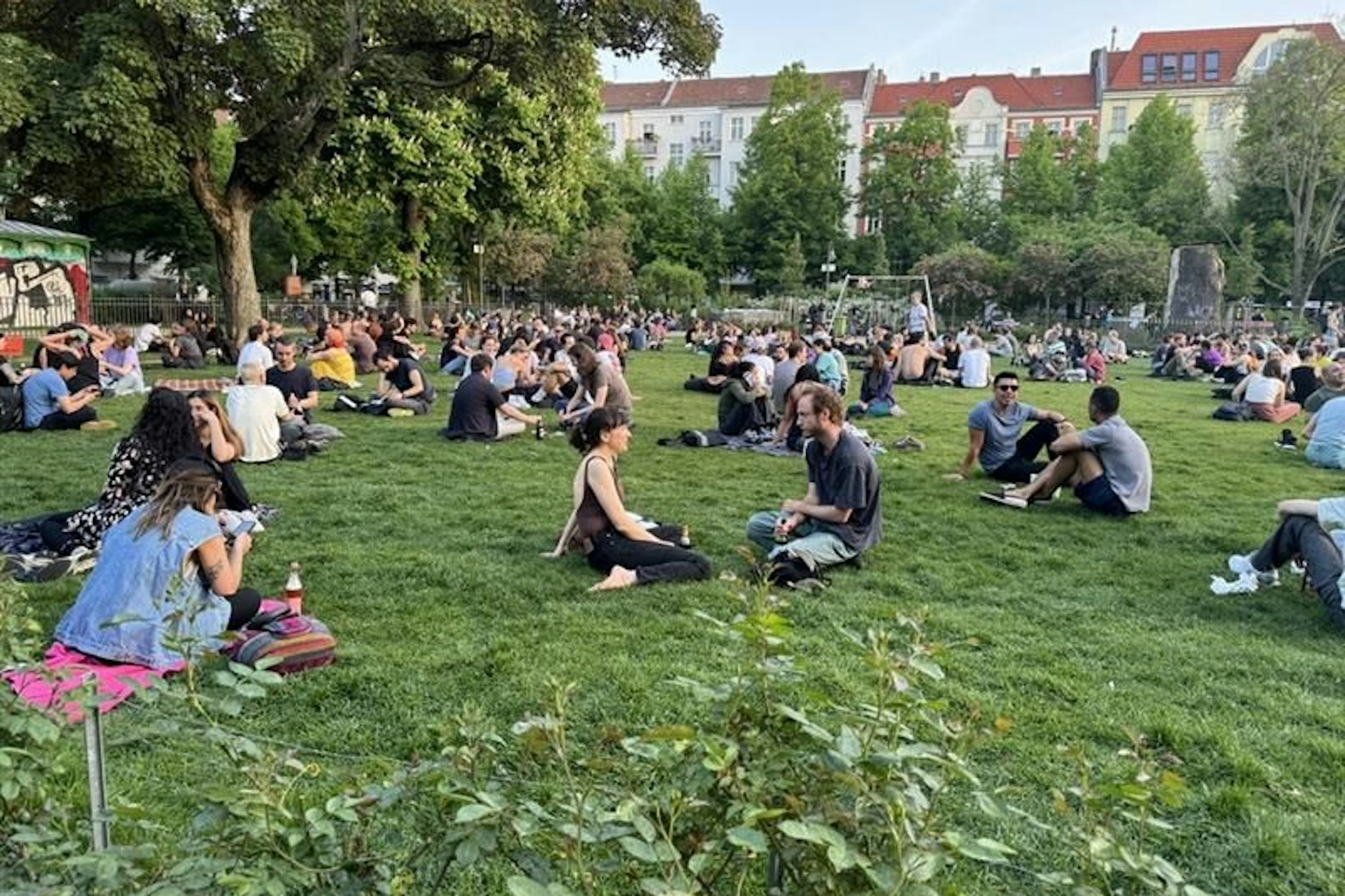 Entspannte Stimmung am Boxhagener Platz