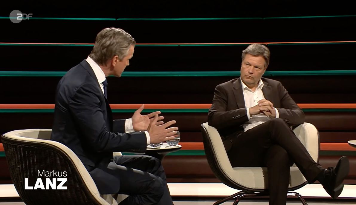 Habeck bei Lanz über TikTok: „Ich gehe dahin, wo sonst nur die AfD ist“