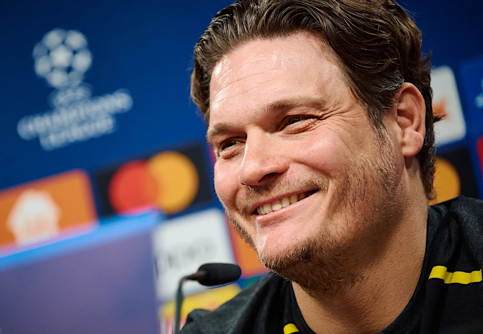 BVB-Trainer Edin Terzic freut sich auf das Spiel gegen Paris Saint-Germain.  