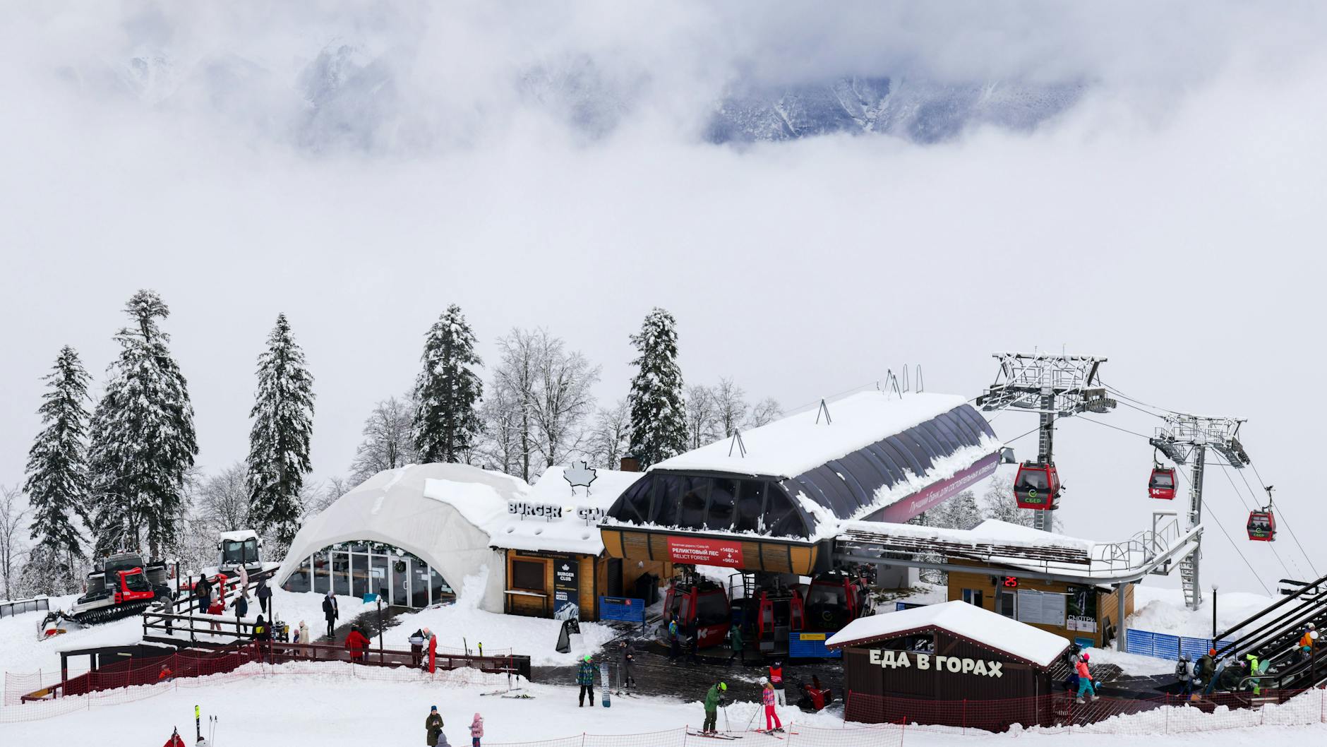 Der russische Wintersportort Krasnaya Polyana: Hier soll die Luxusvilla von Lukaschenko gebaut werden.