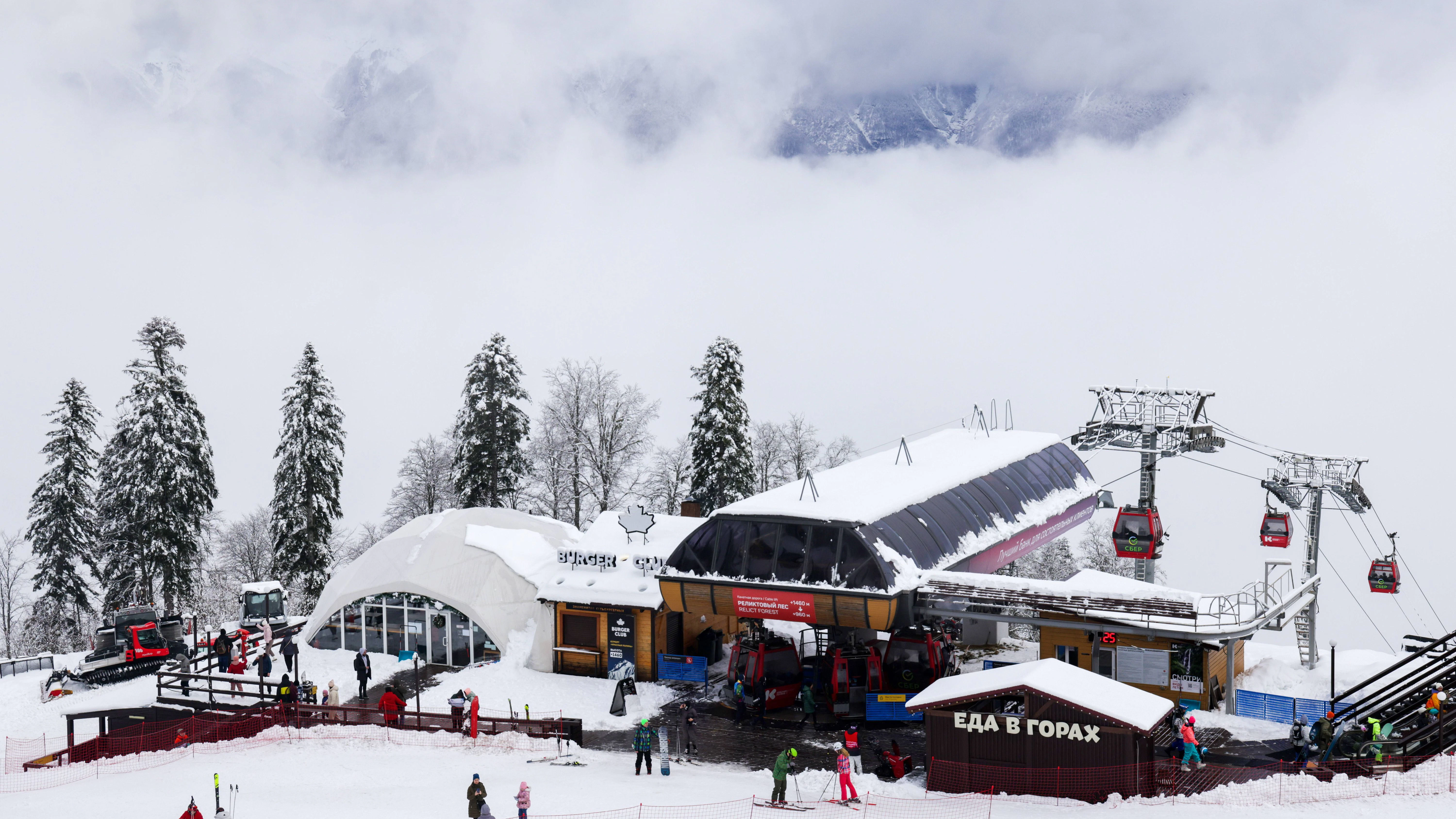 Der russische Wintersportort Krasnaya Polyana: Hier soll die Luxusvilla von Lukaschenko gebaut werden.
