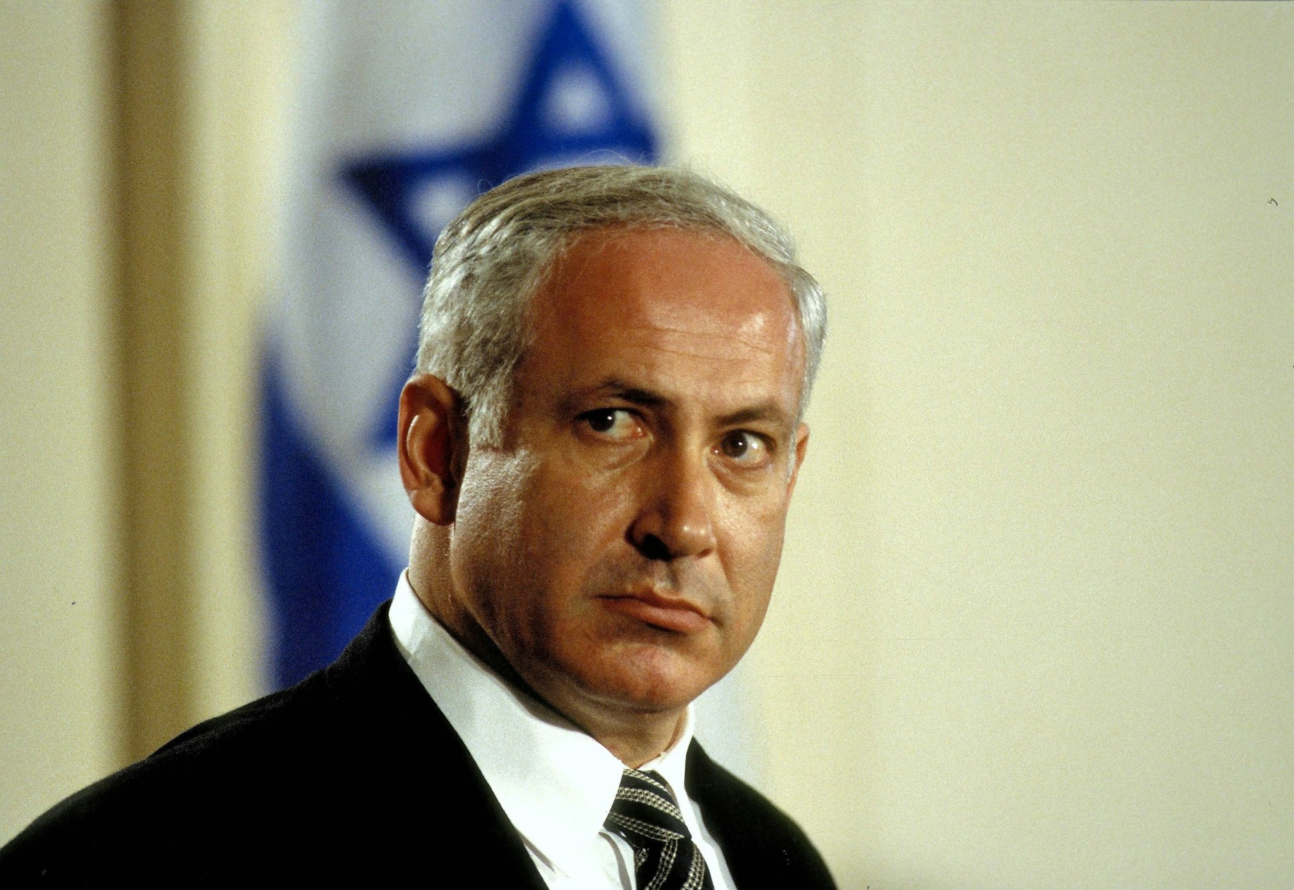 Benjamin Netanjahu, Ministerpräsident von Israel, im Jahr 1996.