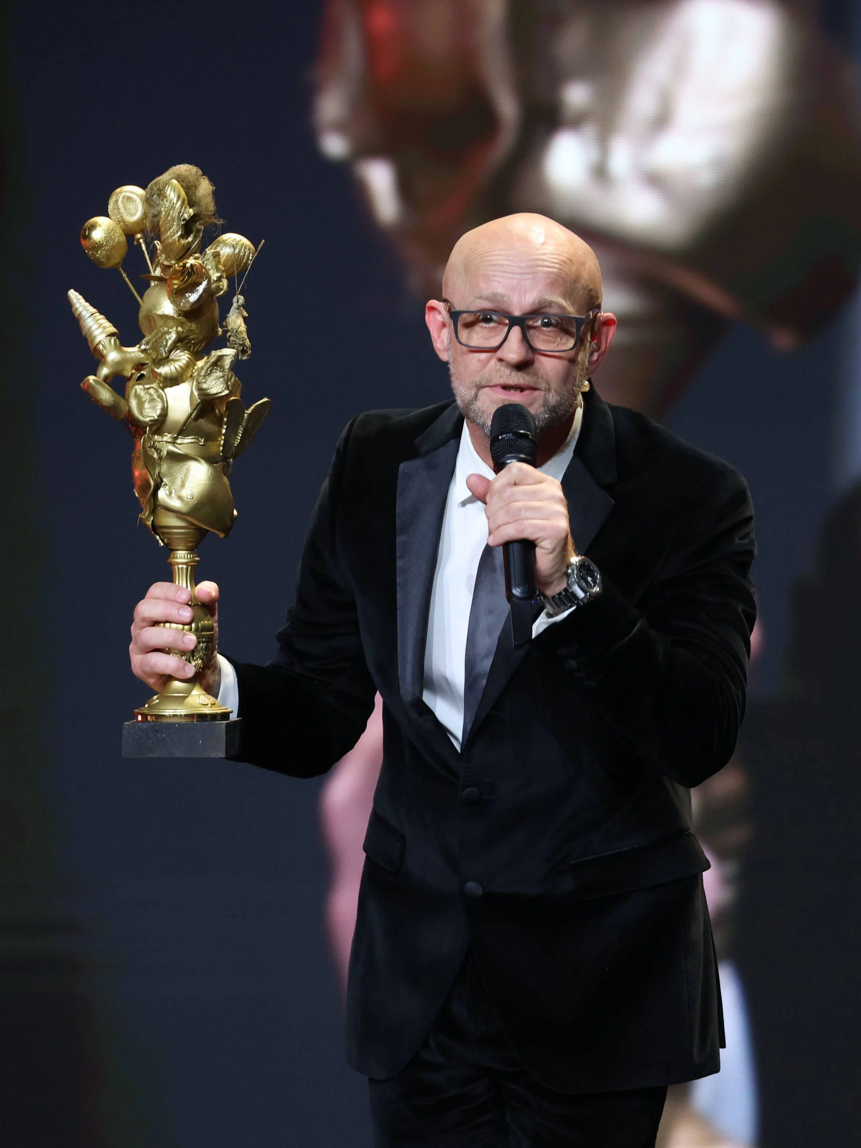 Der Schauspieler Jürgen Vogel war einer von sieben Filmpreis-Moderatoren.