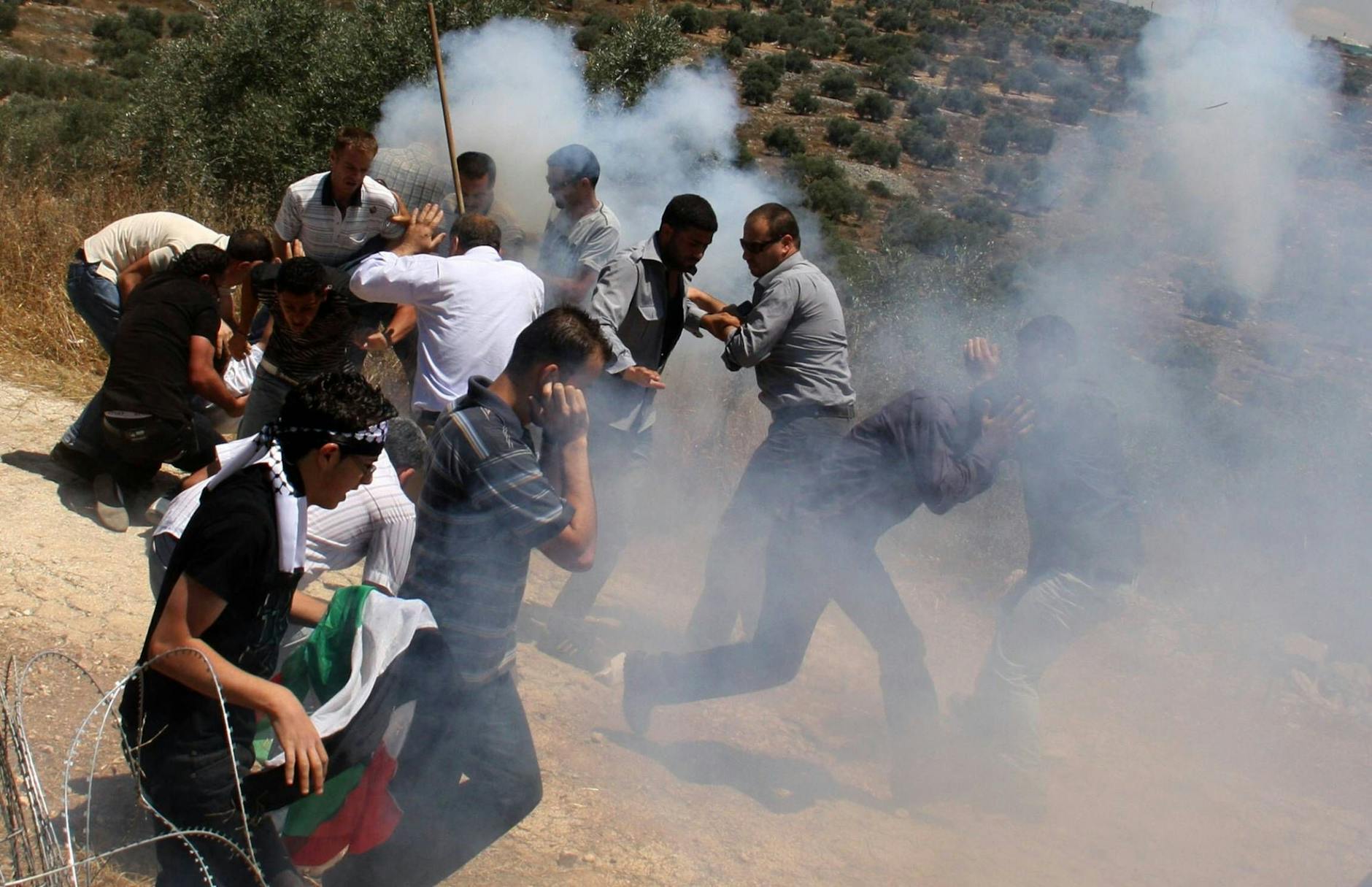 Die zweite Intifada im Jahr 2011 im Westjordanland.