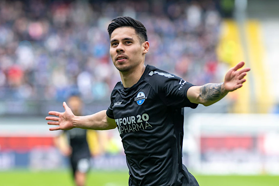 Raphael Obermair brachte den SC Paderborn auf die Siegerstraße.  
