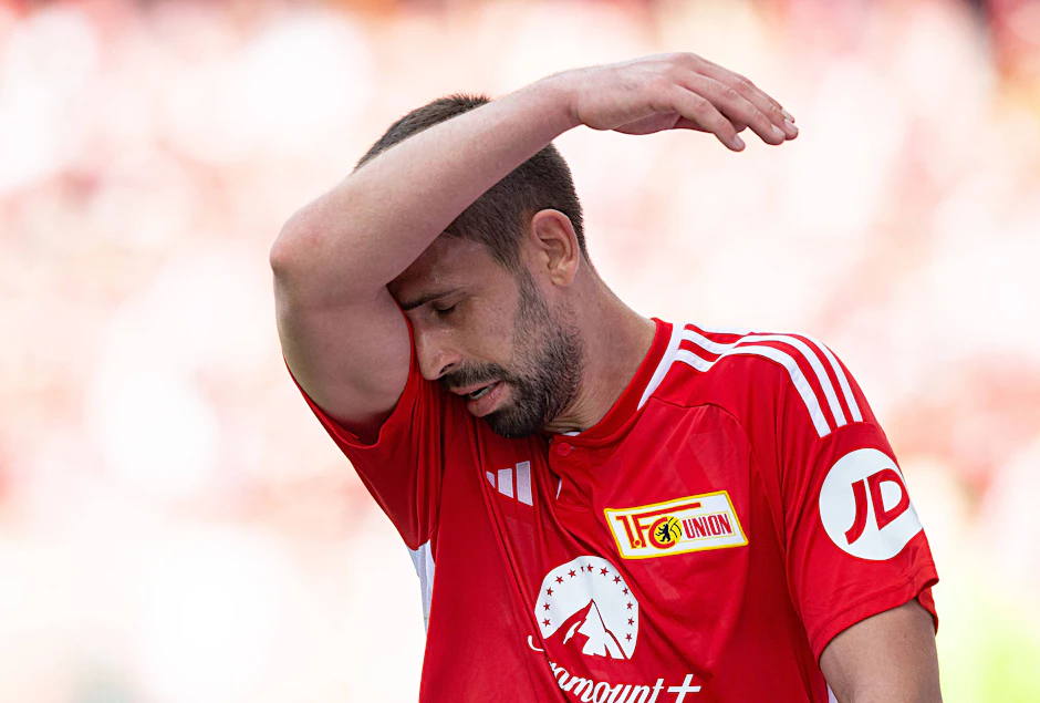 Rani Khedira fehlten nach der Pleite des 1. FC Union Berlin gegen den VfL Bochum fast die Worte.