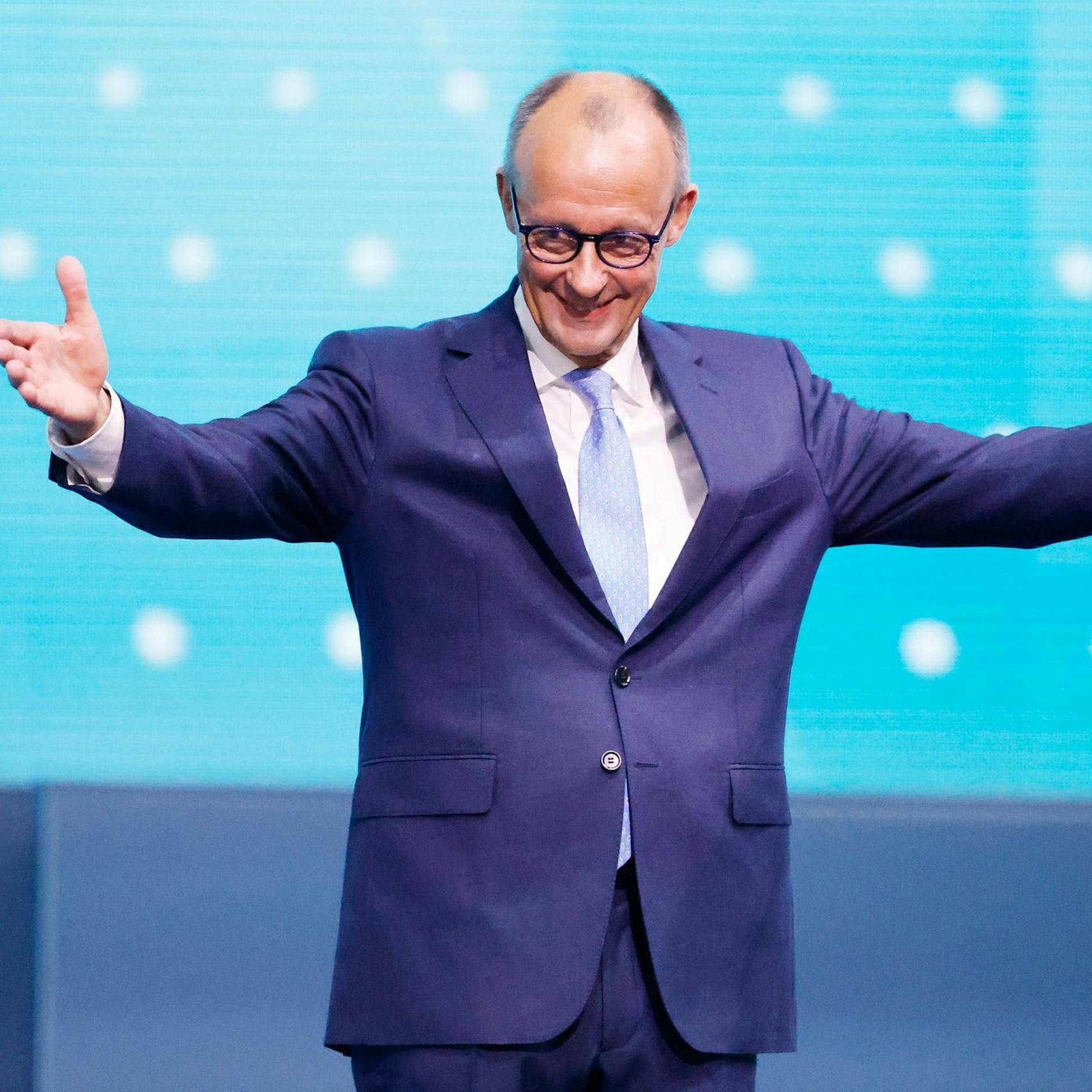 Image - Parteitag in Berlin: Friedrich Merz mit rund 90 Prozent der Stimmen als CDU-Chef bestätigt