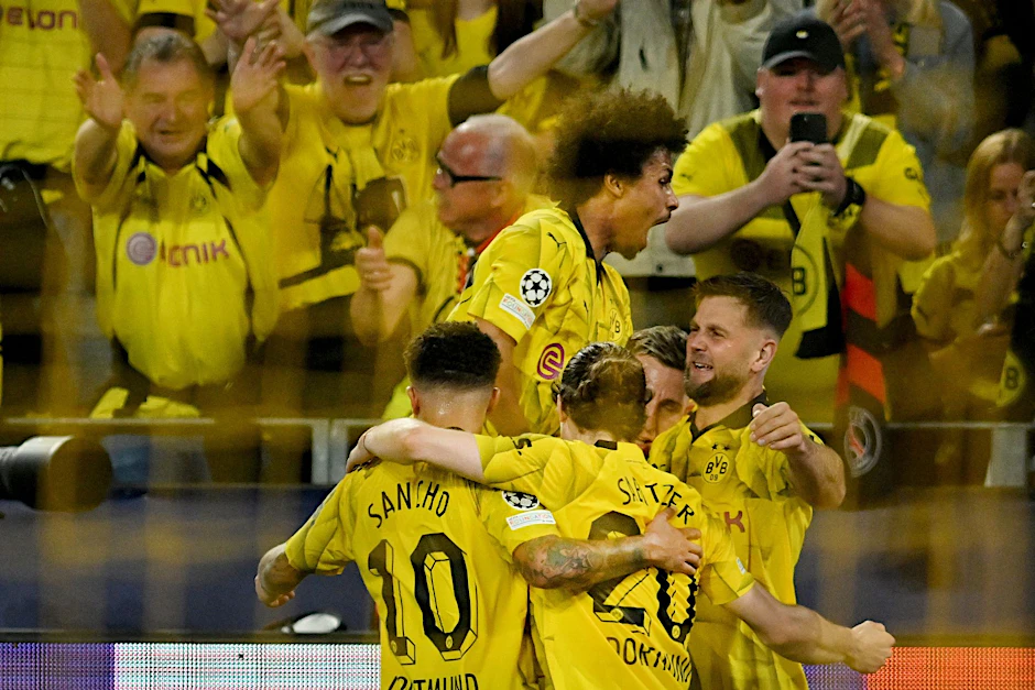 dpatopbilder - Die Dortmunder haben sich eine gute Ausgangslage für das Rückspiel in Paris erarbeitet.  