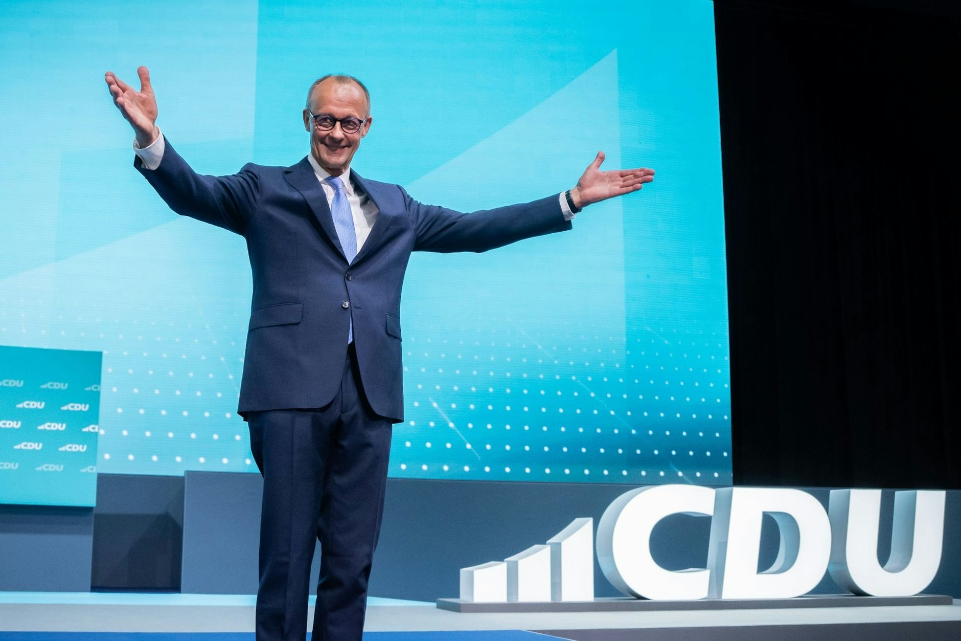 Friedrich Merz wurde beim CDU-Bundesparteitag in Berlin erneut zum CDU-Bundesvorsitzenden gewählt.