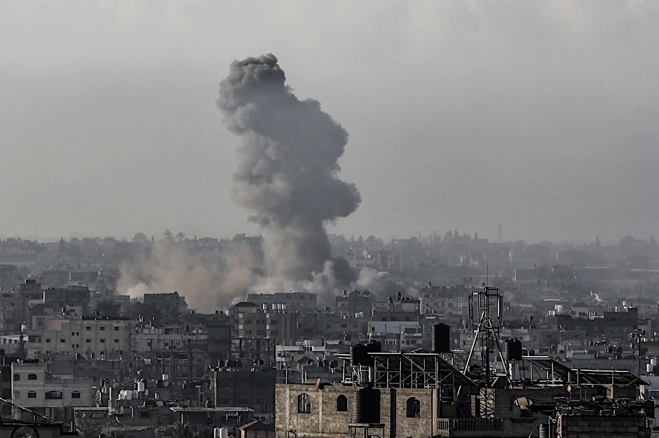 Am Dienstag bombardierte die israelische Armee Ziele in Rafah.