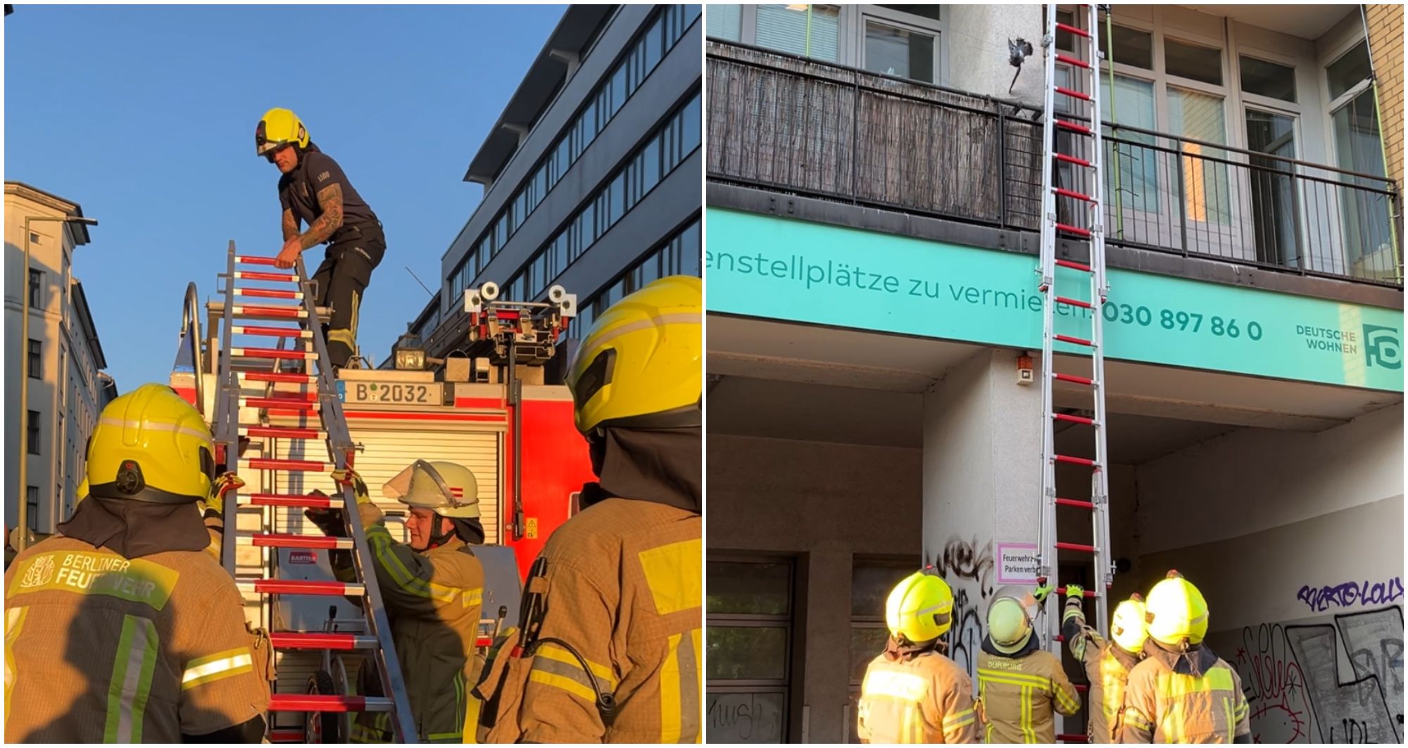 VIDEO: Spektakulärer Einsatz – ganzer Kiez feiert Berliner Feuerwehrhelden