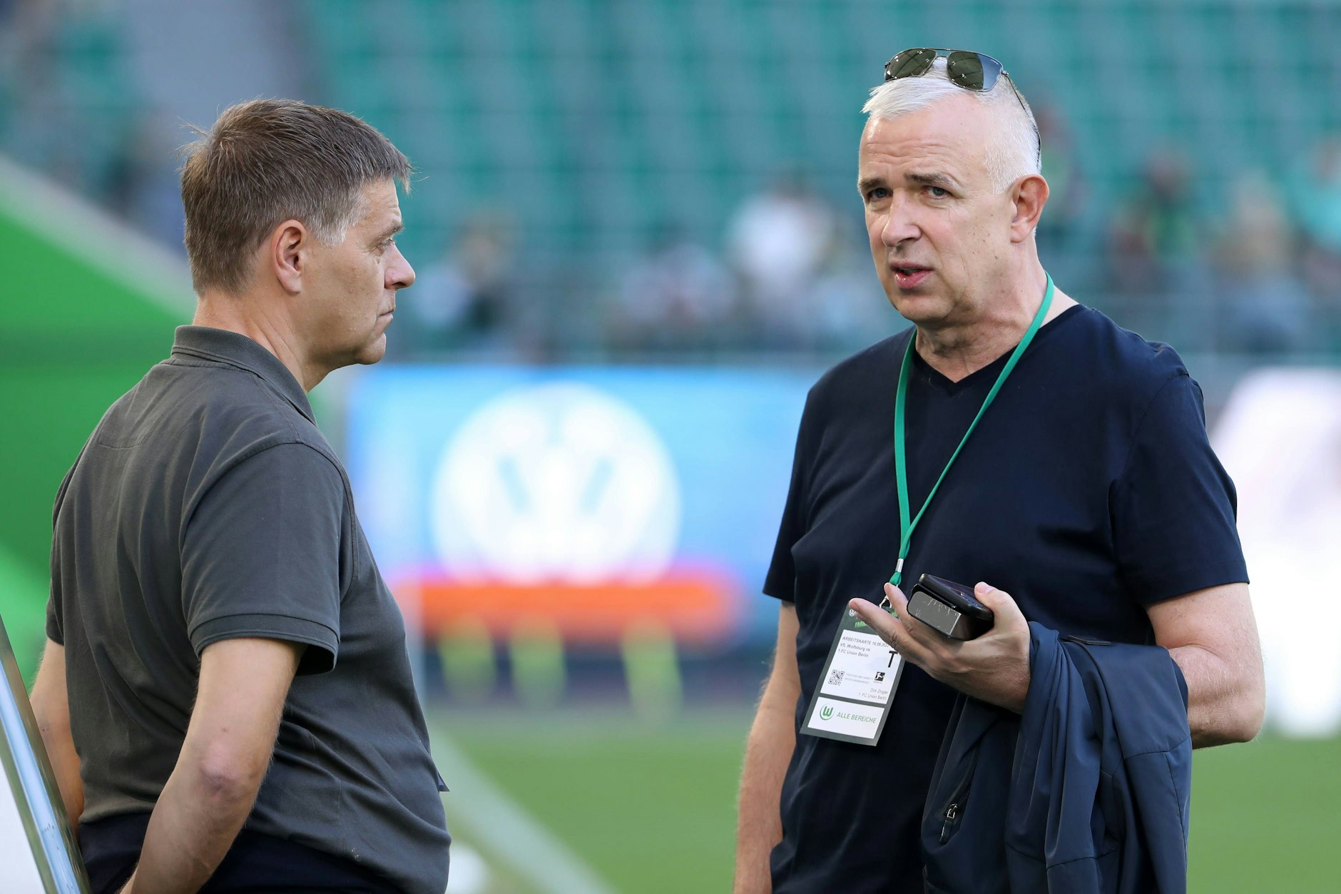 Präsident Dirk Zingler und Manager Oliver Ruhnert (l.) wollen beim 1. FC Union weiter zusammenarbeiten. Die Frage ist nur: wie?