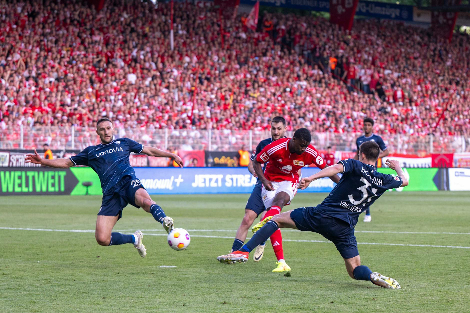Willensstark und eiskalt vor dem Tor: Chris Bedia traf gegen Bochum zum ersten Mal für den 1. FC Union und will in Köln direkt nachlegen.