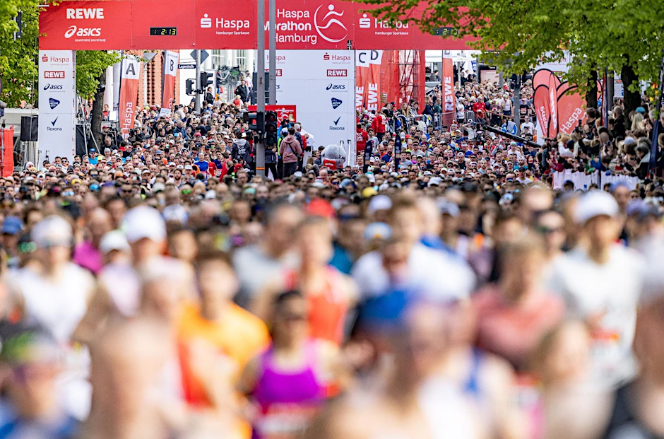 Bei der 38. Auflage des Hamburg-Marathons war auch ein großes Elite-Feld am Start.  