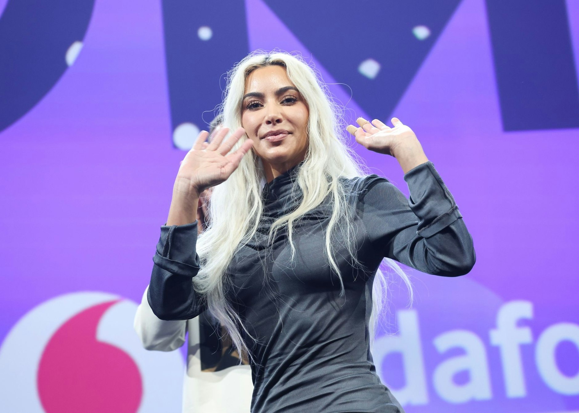 US-Superstar Kim Kardashian auf der Digital- und Marketingmesse OMR in Hamburg.  