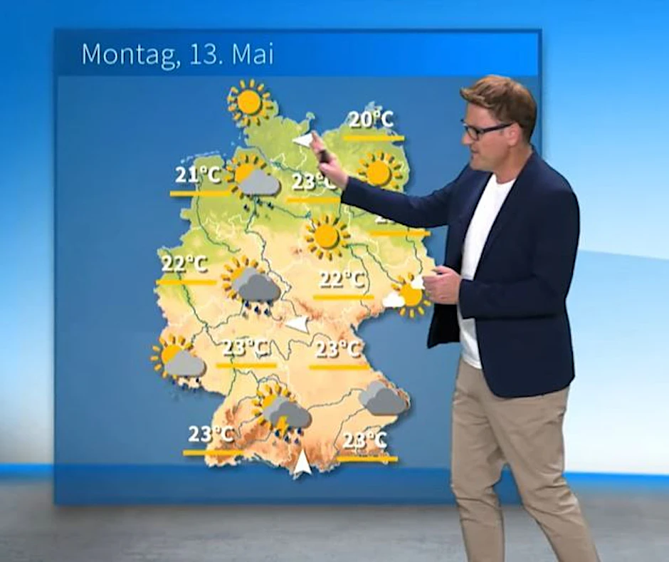 Gewaltige Regenmengen sind bis 26. Mai in Deutschland möglich. 