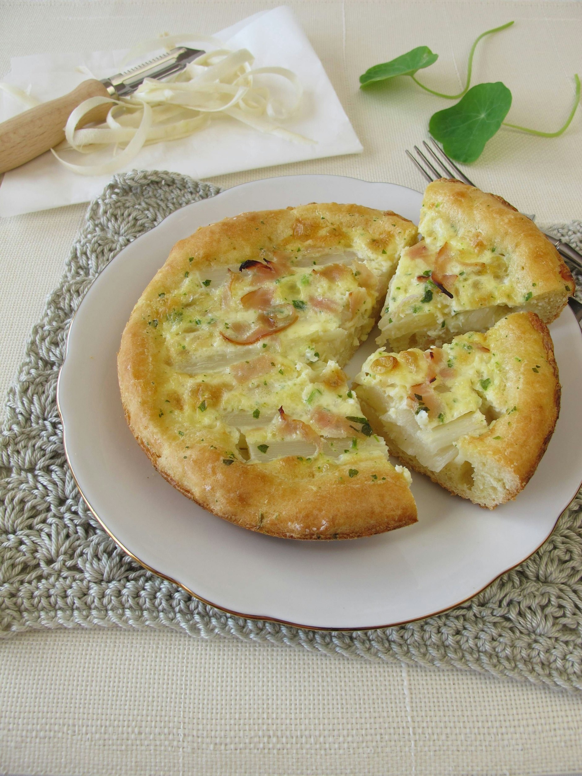 Die Spargequiche mögen sogar Kinder.  