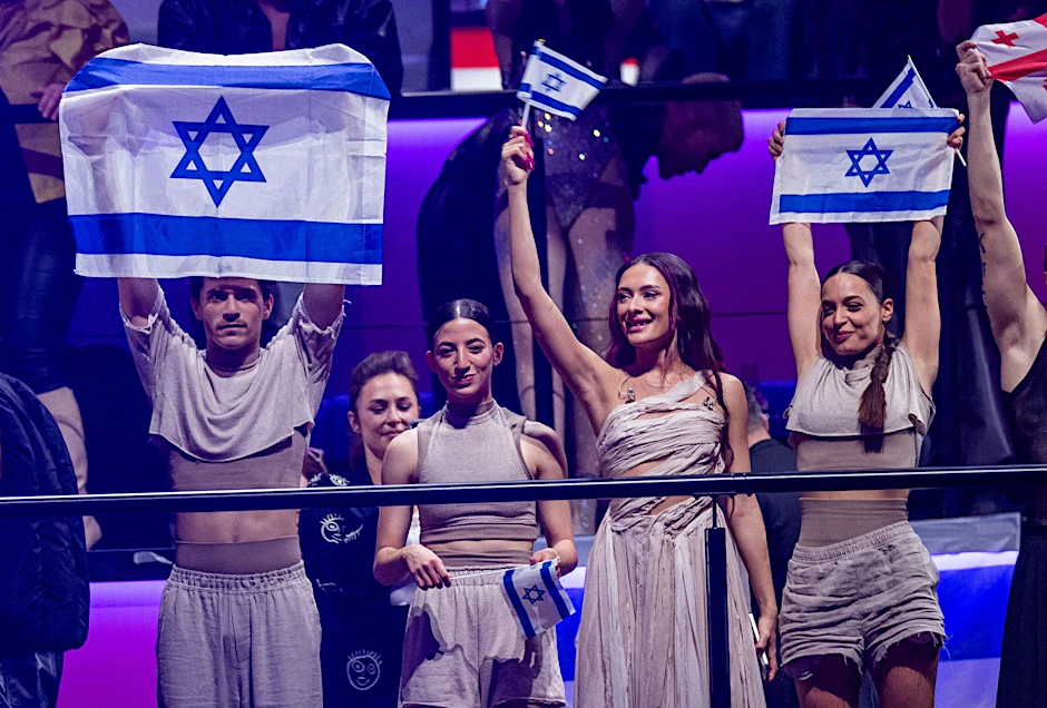 Eden Golan (2.v.r.) wurde vom Publikum ins ESC-Finale gewählt.  