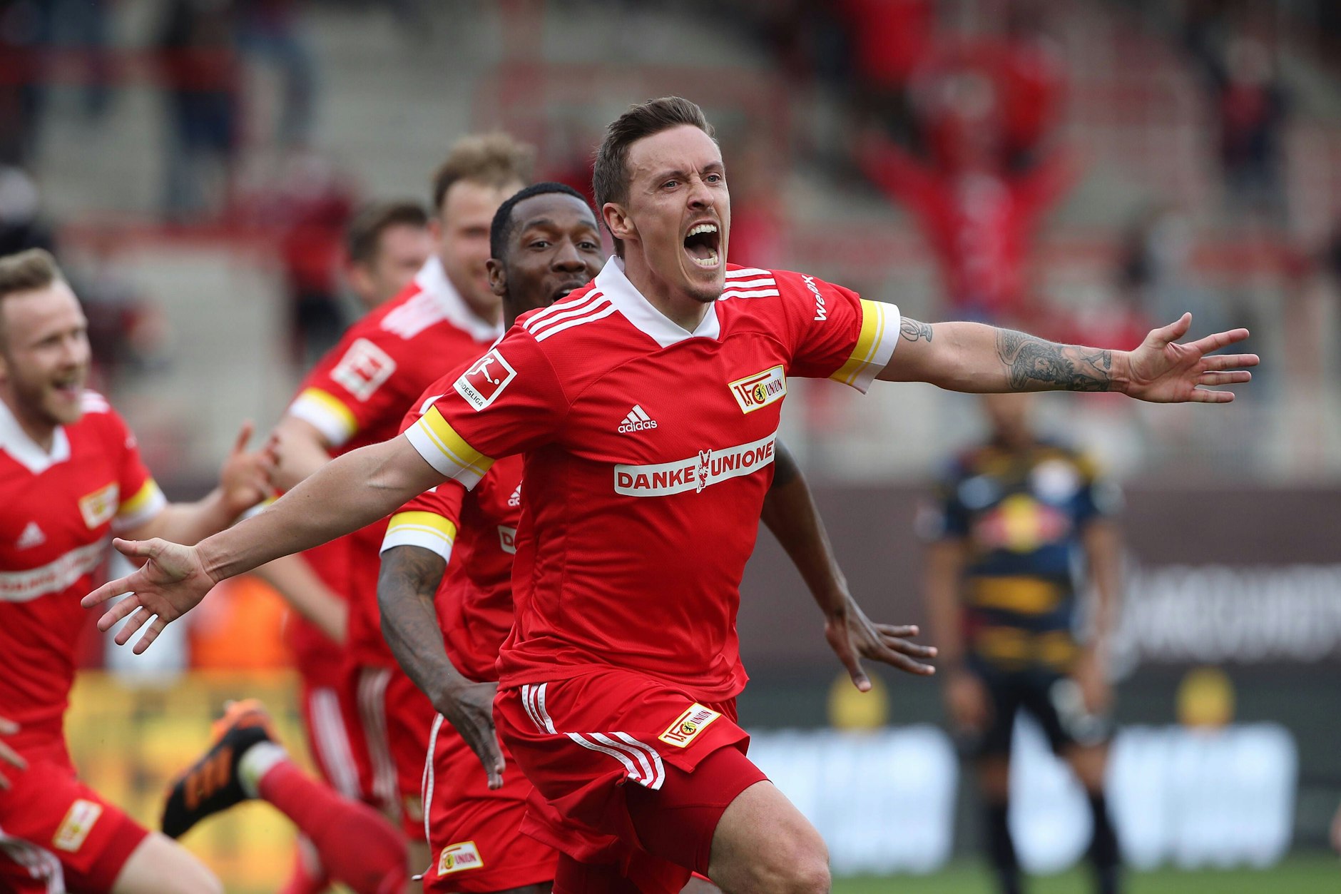 Das erste Finale furioso: Max Kruse köpft in der Saison 2020/21 den 1. FC Union in der Nachspielzeit in die Conference League. 