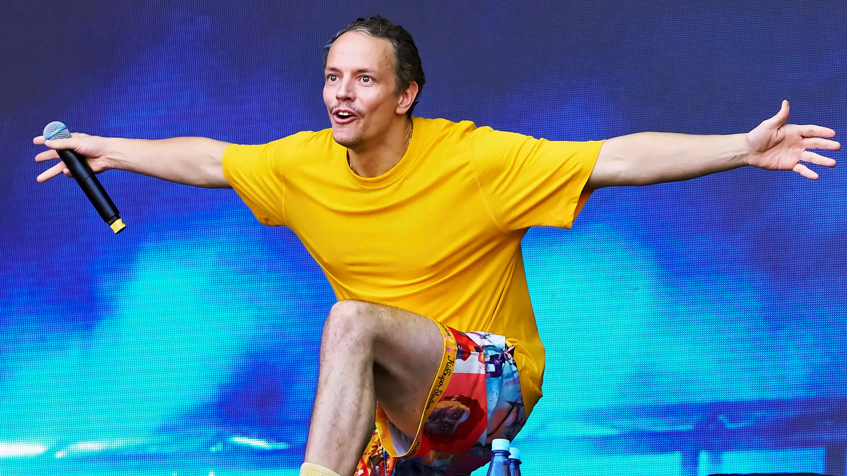 Alle Farben muss für seine Auftritte fit sein und macht deshalb viel Sport.