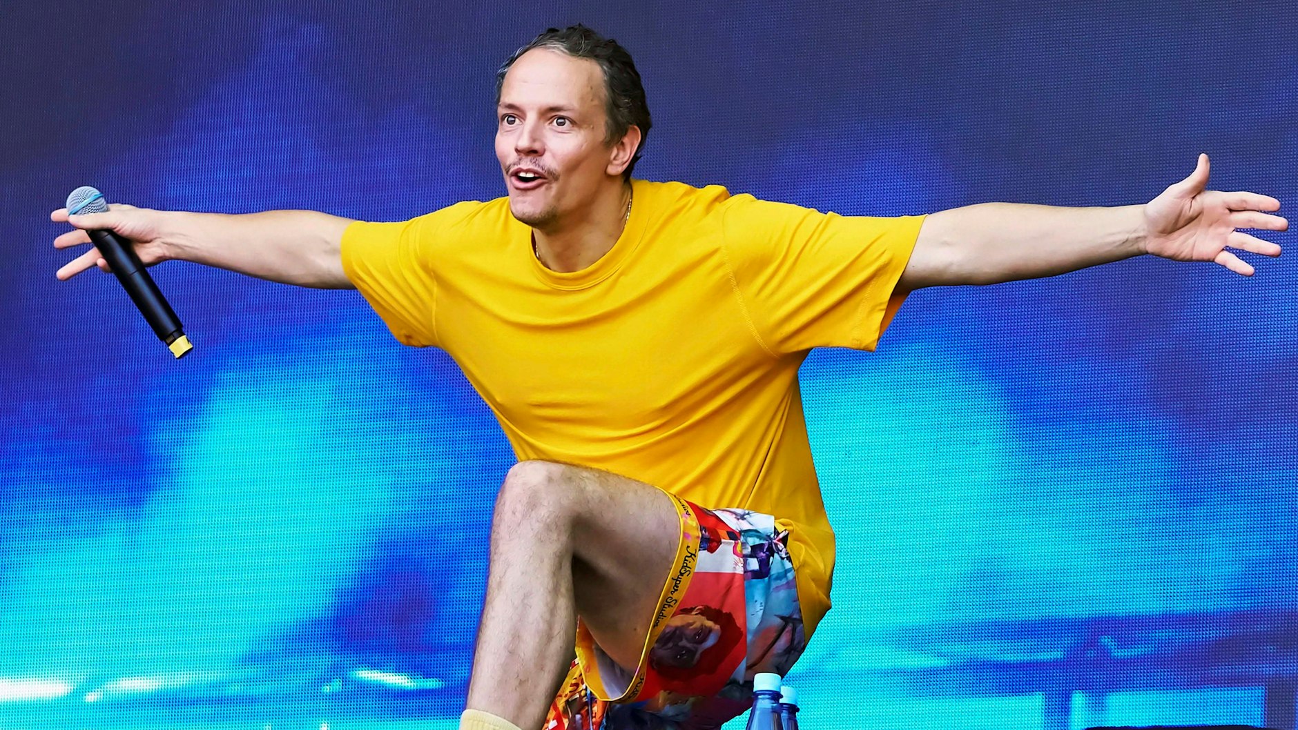 Alle Farben muss für seine Auftritte fit sein und macht deshalb viel Sport.