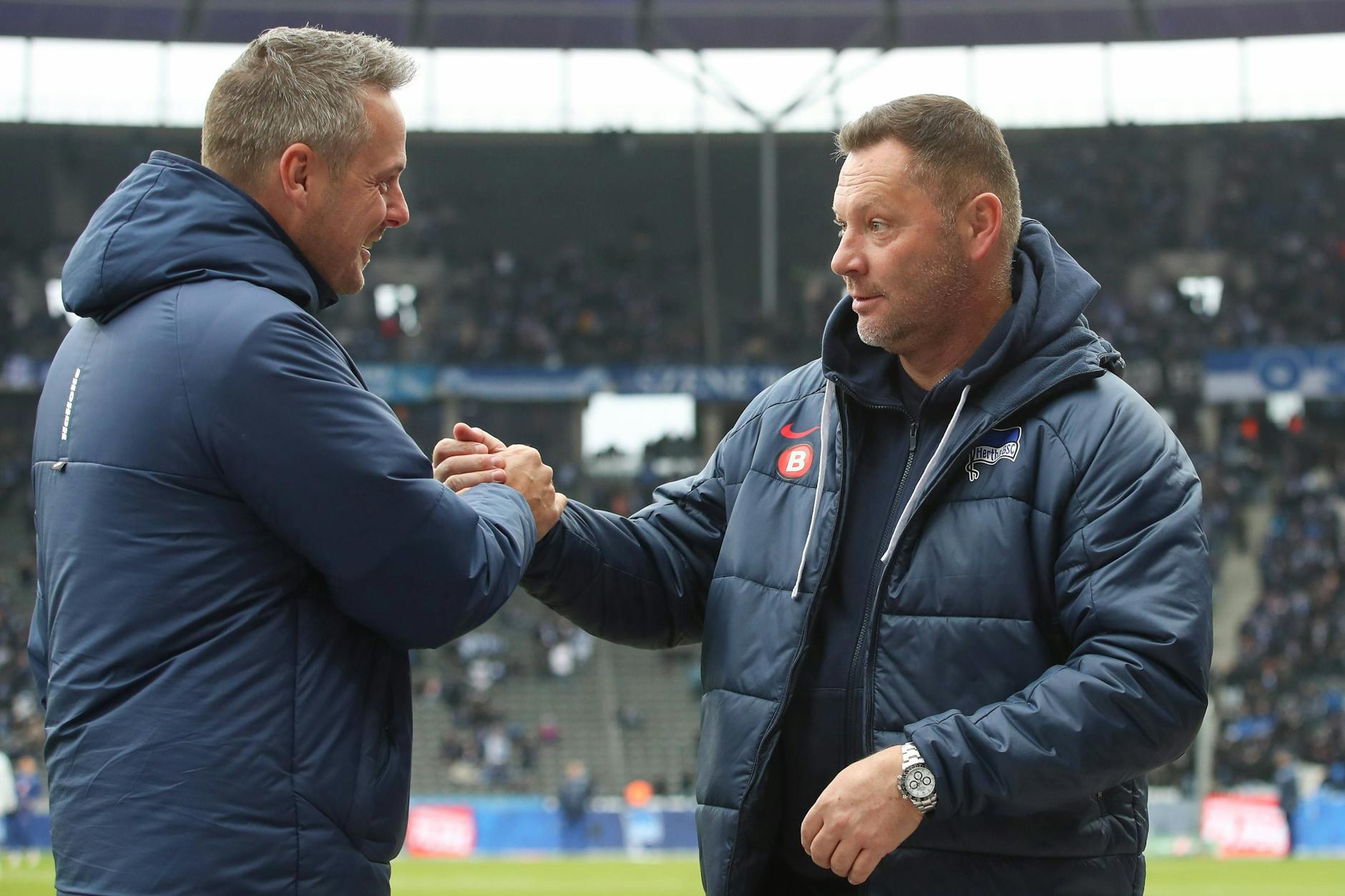 Verstanden sich gut und bauten aufeinander: Herthas verstorbener Präsident Kay Bernstein und Noch-Cheftrainer Pal Dardai. 