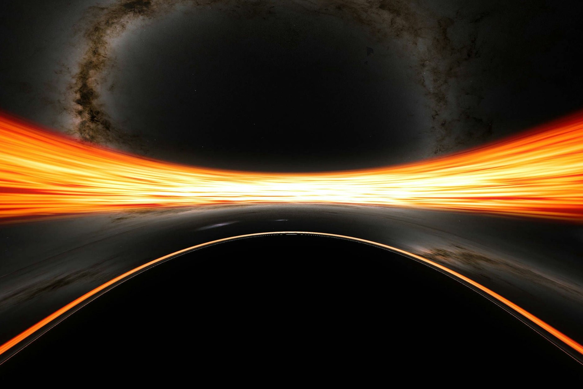 Wissenschaftler haben eine Simulation veröffentlicht, die zeigt, wie es wäre, in ein Schwarzes Loch zu fallen.