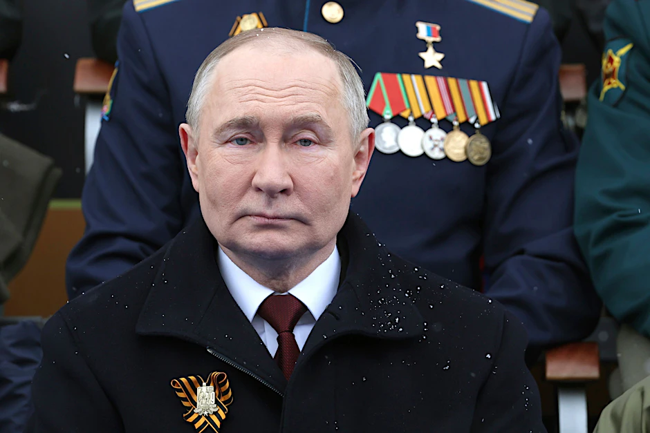 Undurchschaubar wie eine Sphinx: der russische Präsident Wladimir Putin bei der Siegesparade am 9. Mai in Moskau.
