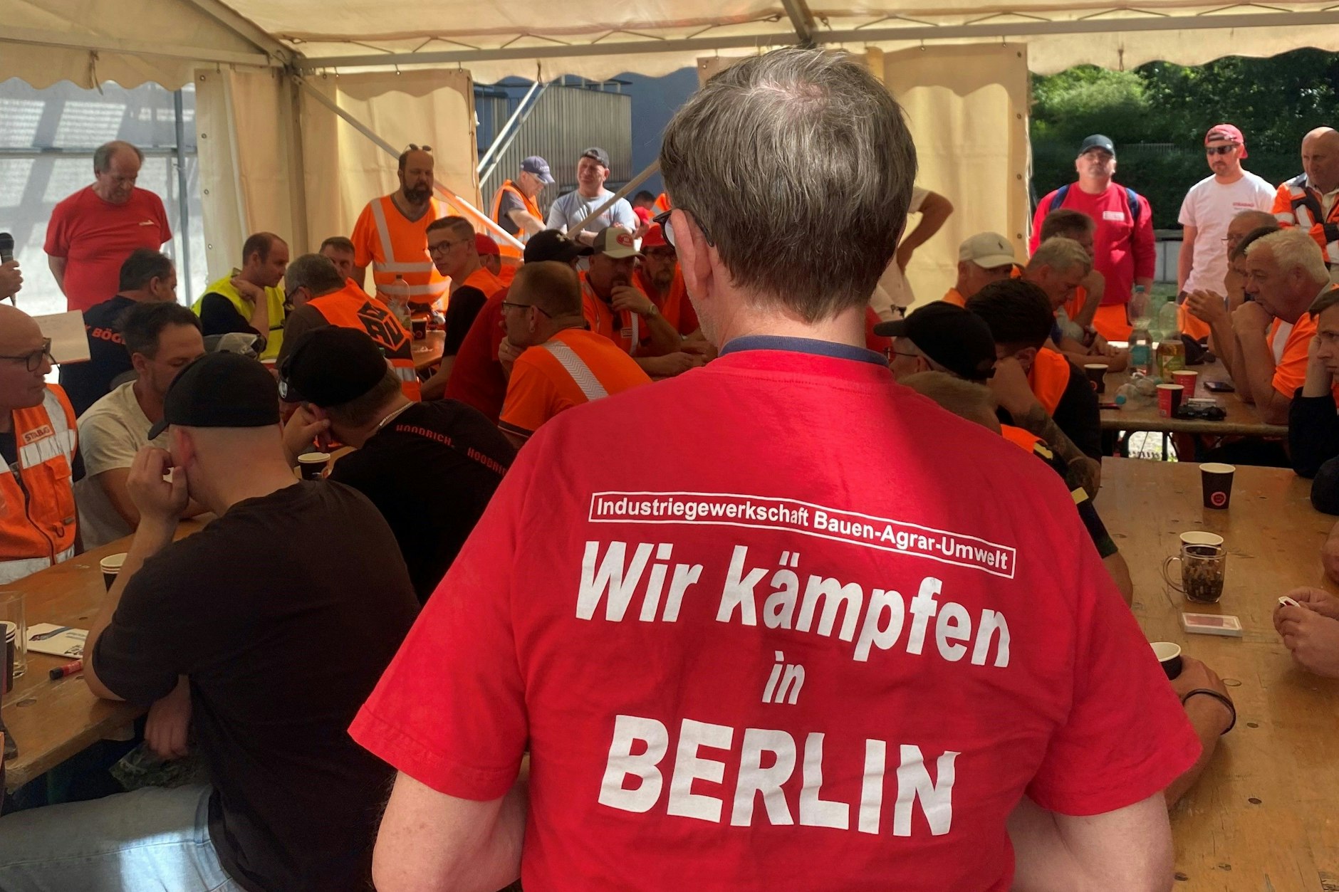 Das Streikzelt in der Luisenstraße 38 in Berlin-Mitte&nbsp;