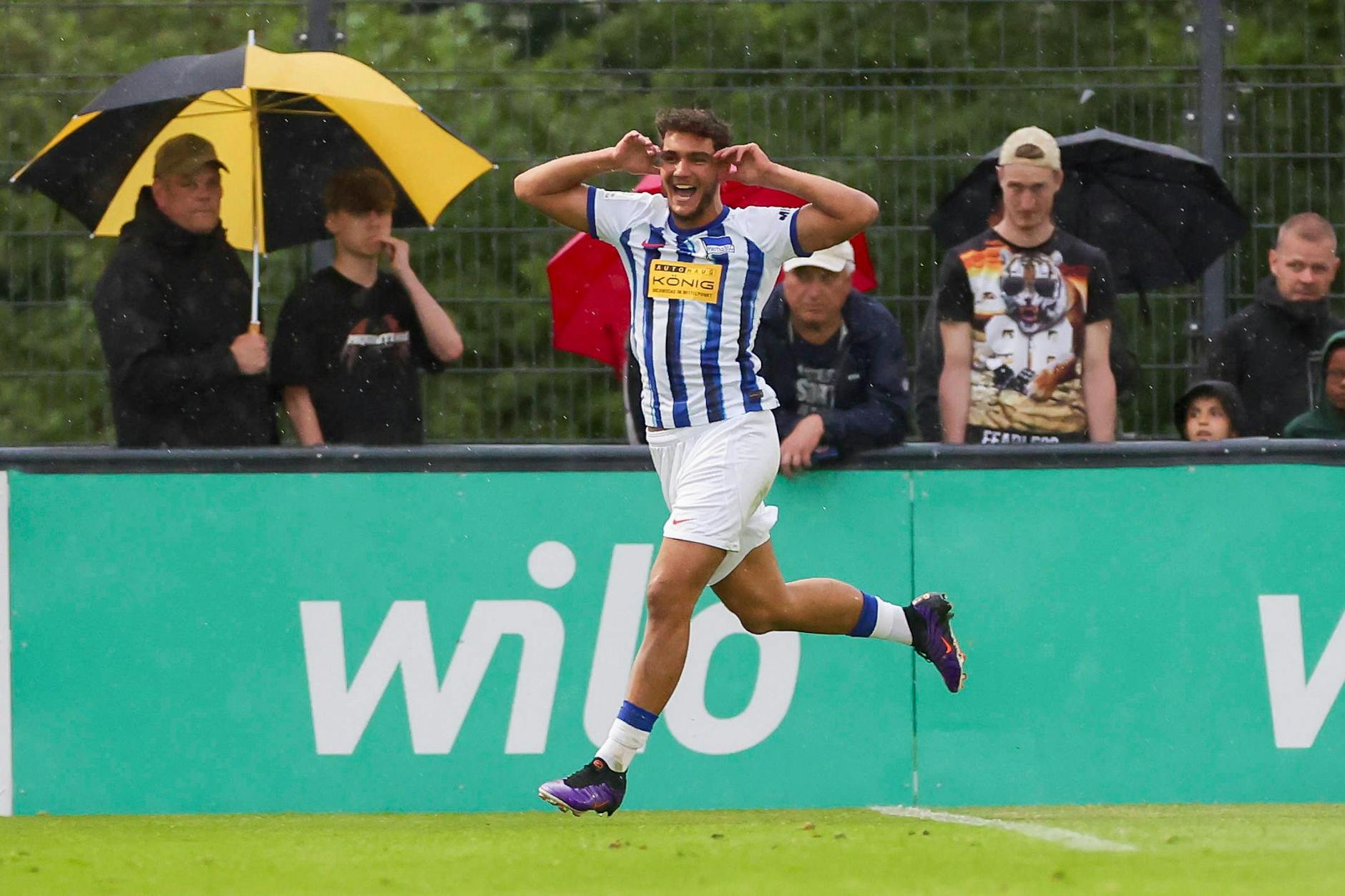 Joker Karim Bellomo traf im Meister-Halbfinal-Hinspiel zum 2:1 für Herthas U19 bei Borussia Dortmund.